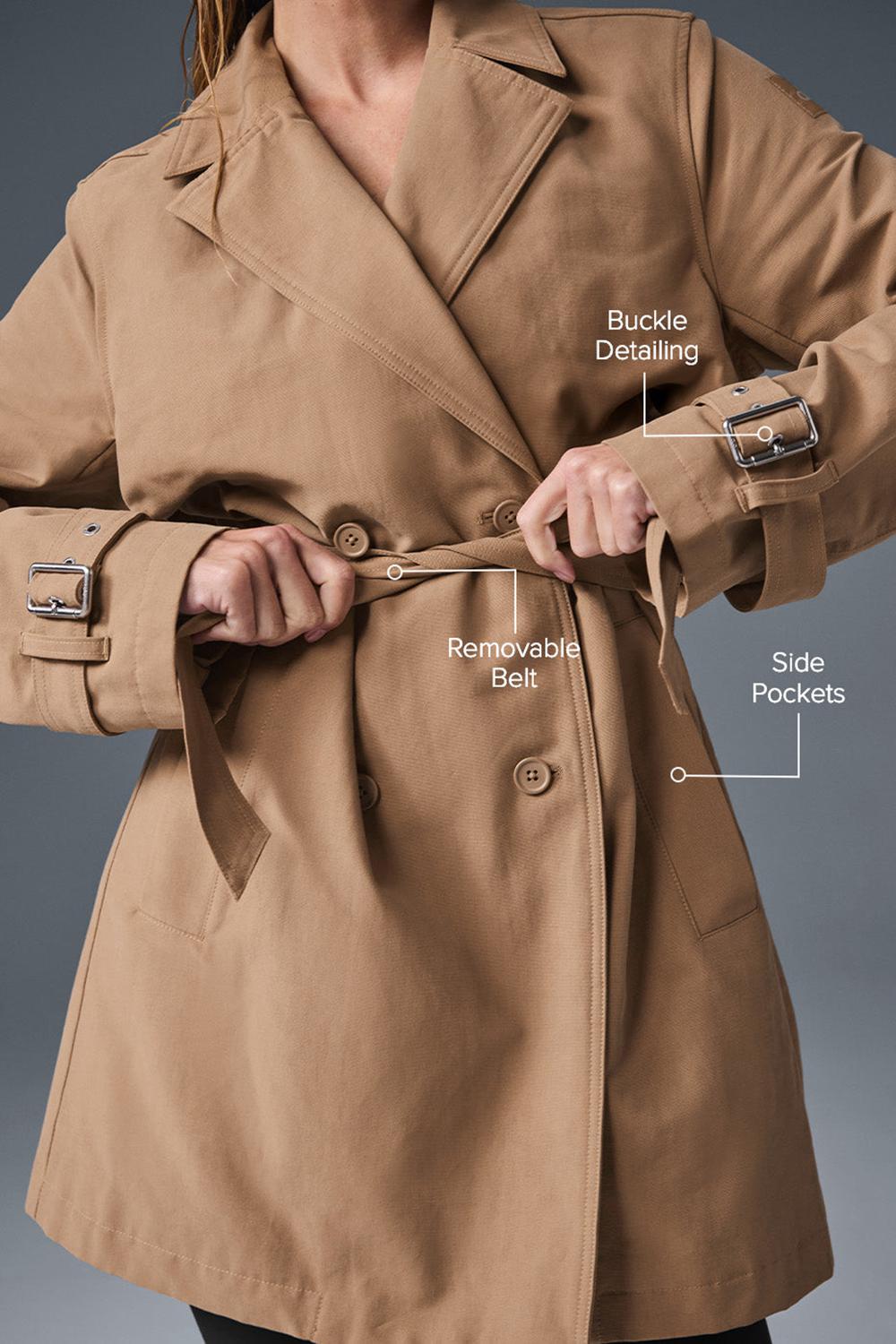 Gabardina Alo Yoga Prime Mujer Toasted Almond | España  EBCV-87930