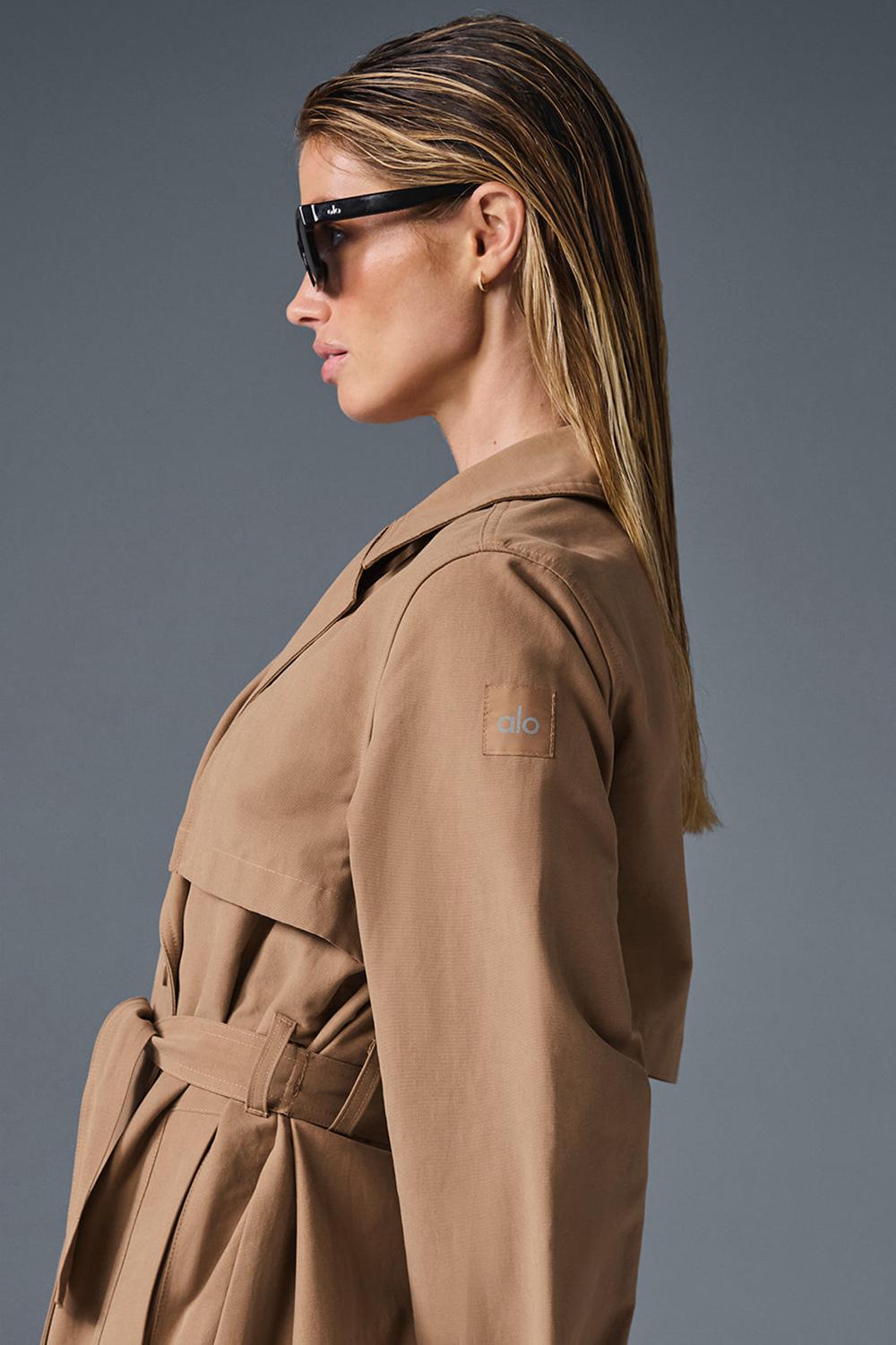 Gabardina Alo Yoga Prime Mujer Toasted Almond | España  EBCV-87930