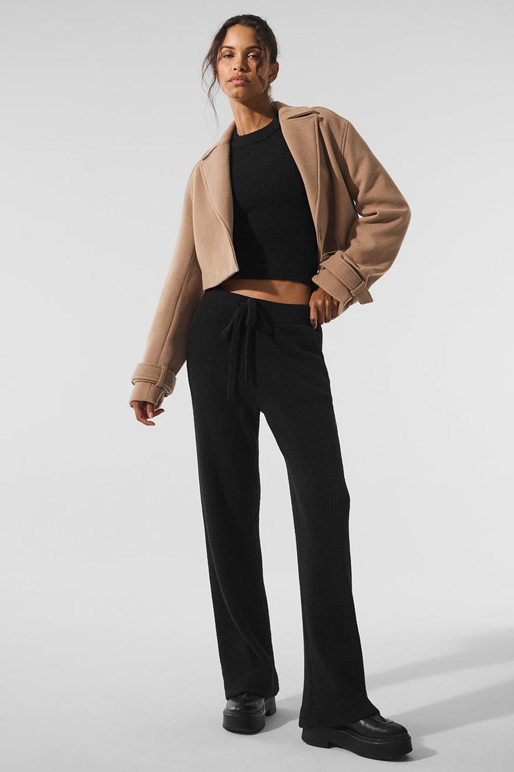 Gabardina Alo Yoga Wool Cropped Metro Mujer Toasted Almond | España  UIES-53804