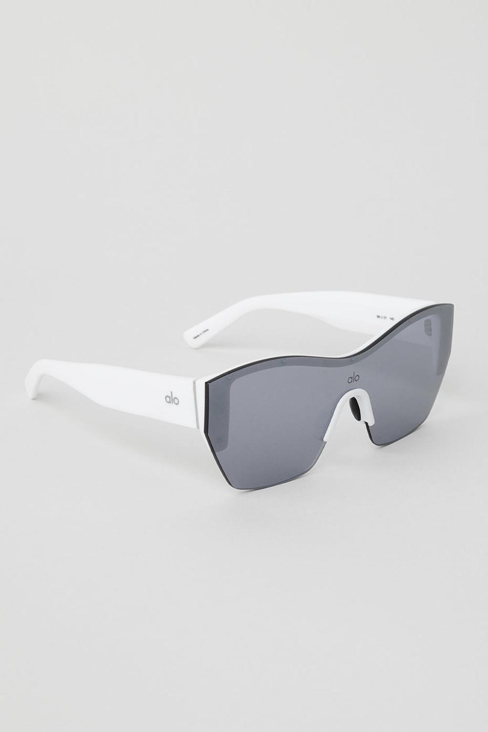 Gafas de Sol Alo Yoga Stunner Hombre Blancas | España  WJDB-83752