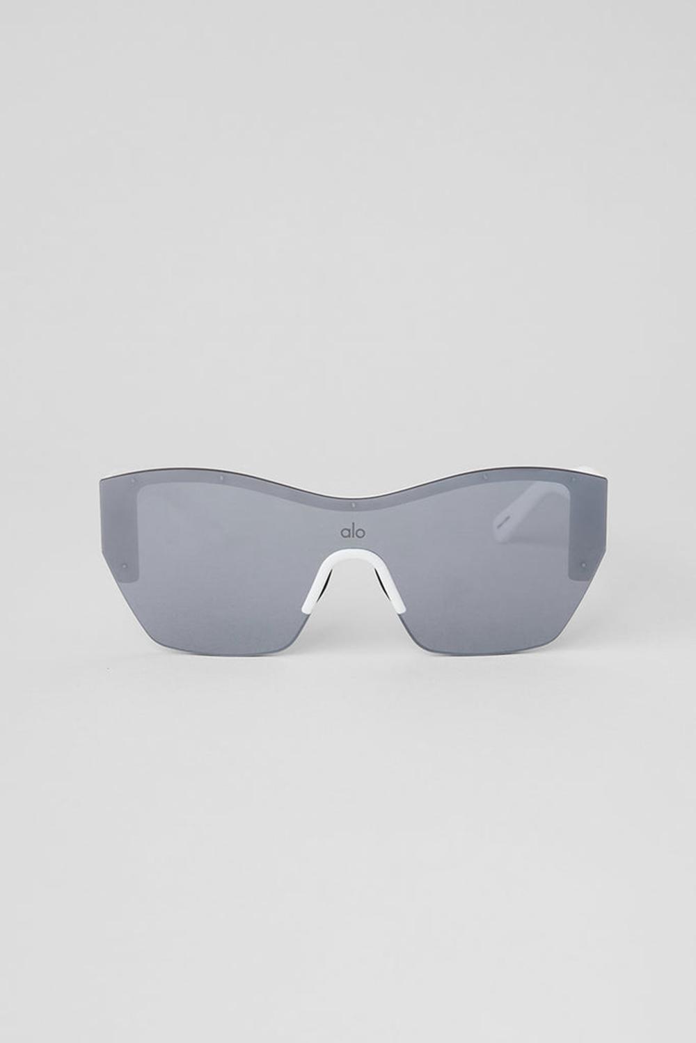 Gafas de Sol Alo Yoga Stunner Hombre Blancas | España  WJDB-83752