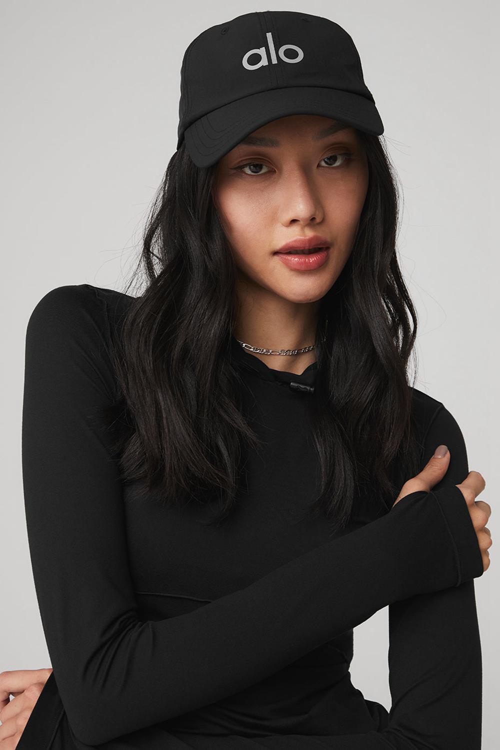 Gorras Alo Yoga Performance Off-Duty Mujer Negras | España  AGVI-21965