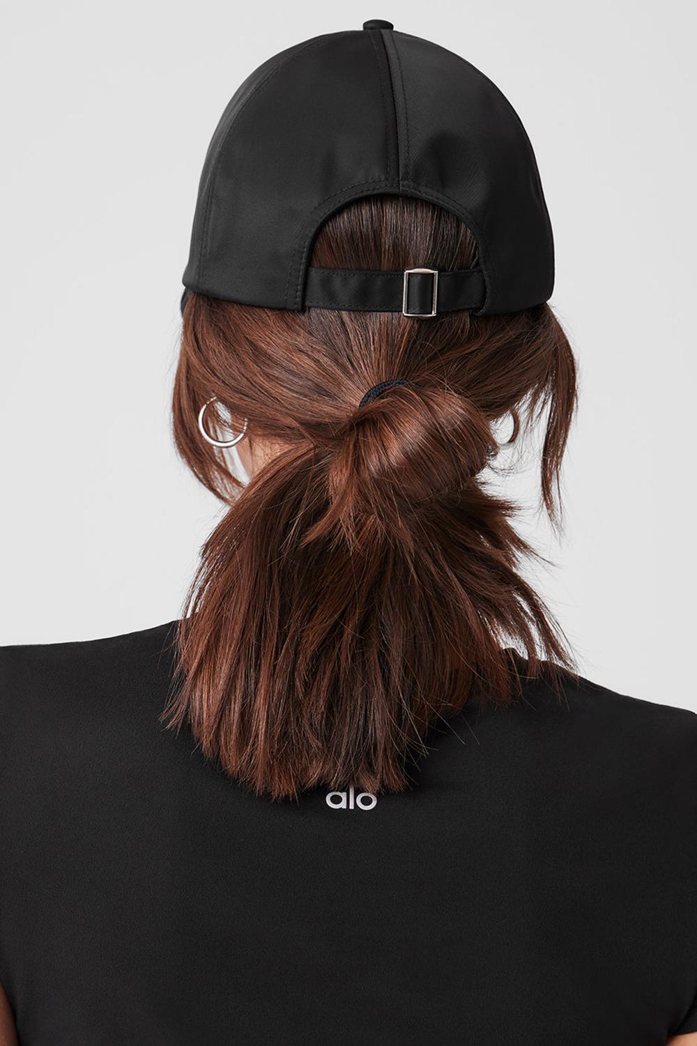 Gorras Alo Yoga Satin Off-Duty Hombre Negras | España  DJBF-36748