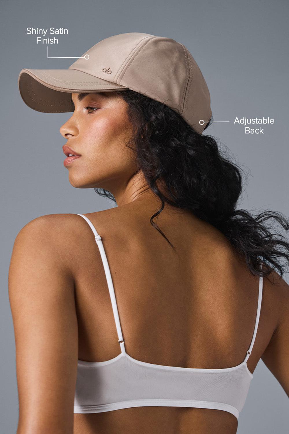 Gorras Alo Yoga Satin Off-Duty Mujer Taupe Satin | España  NQDW-91683