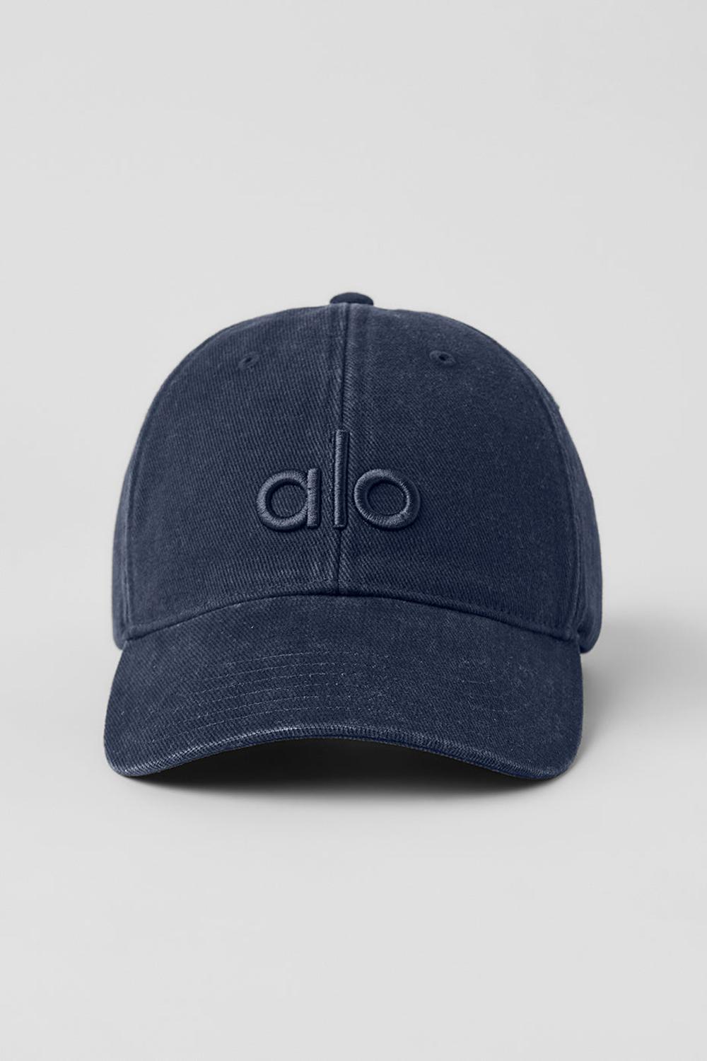 Gorras Alo Yoga Washed Off-Duty Mujer Azul Marino | España  MGUQ-28693