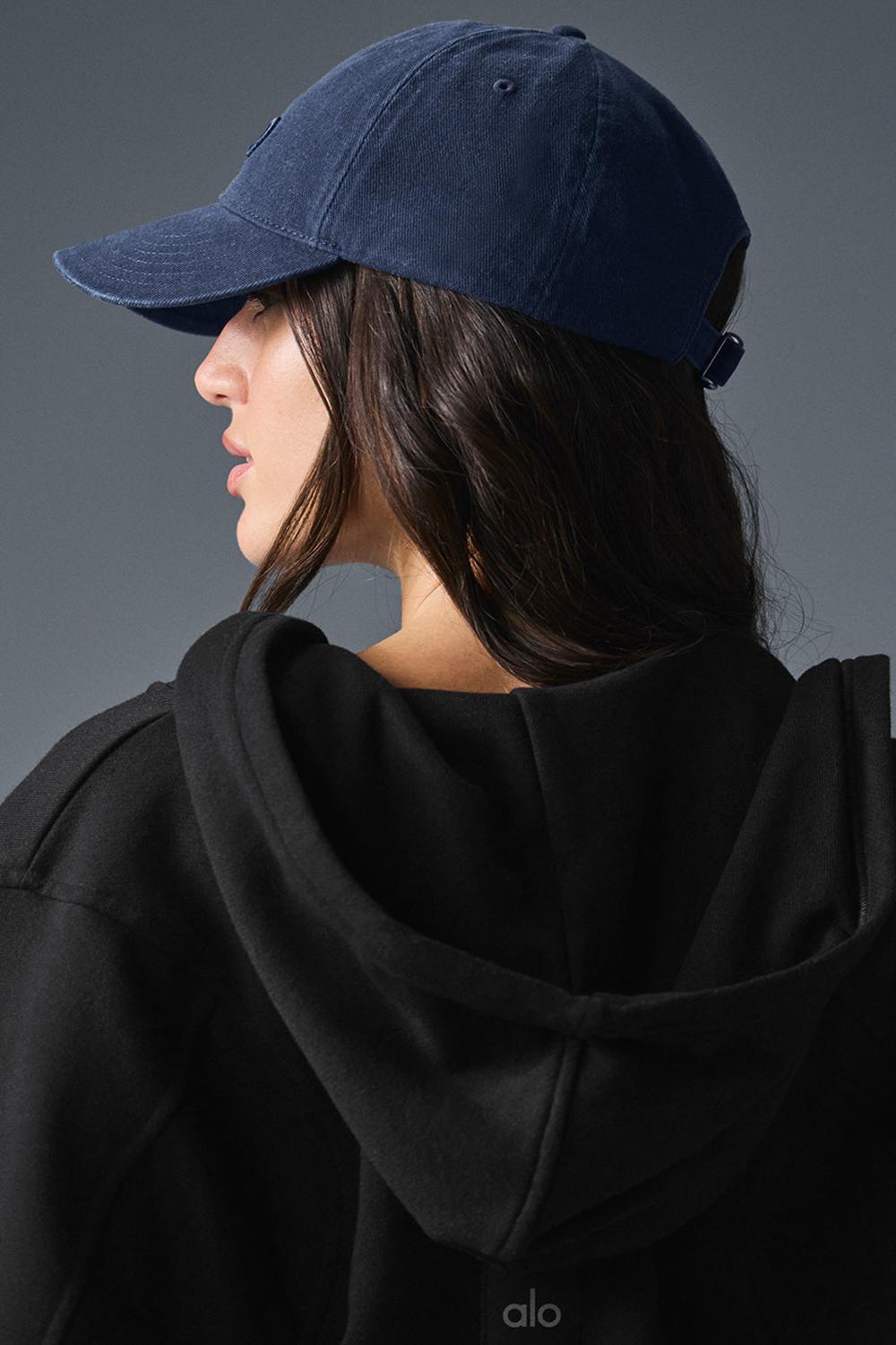 Gorras Alo Yoga Washed Off-Duty Mujer Azul Marino | España  MGUQ-28693