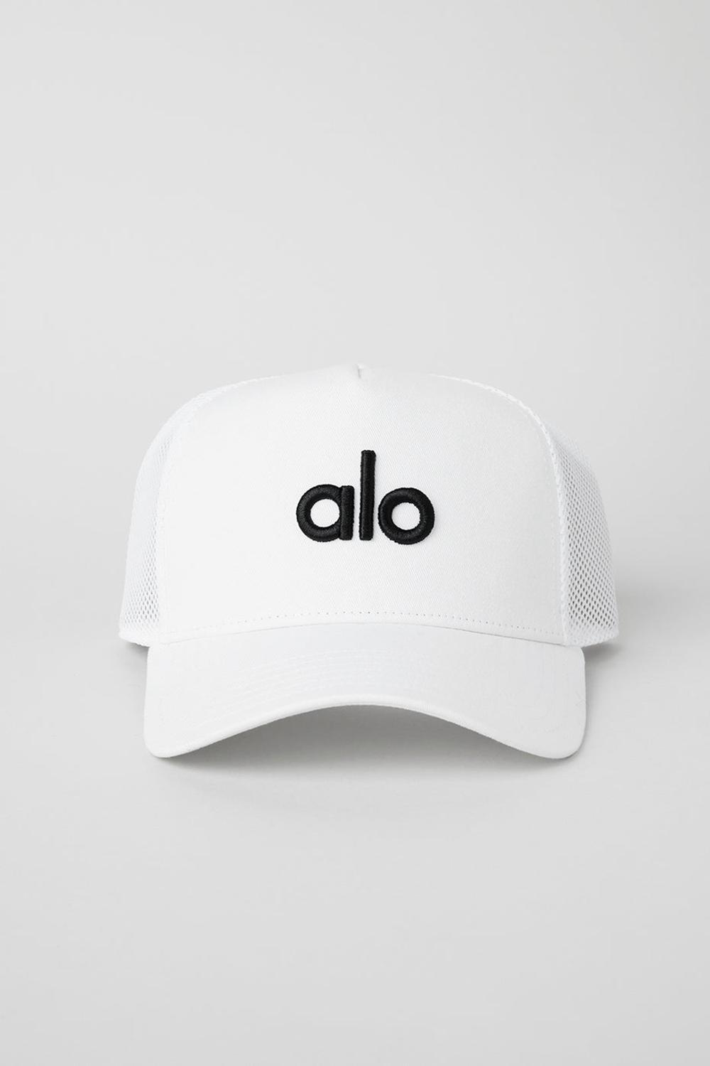 Gorras De Camionero Alo Yoga District Hombre Blancas Negras | España  NHOE-14653