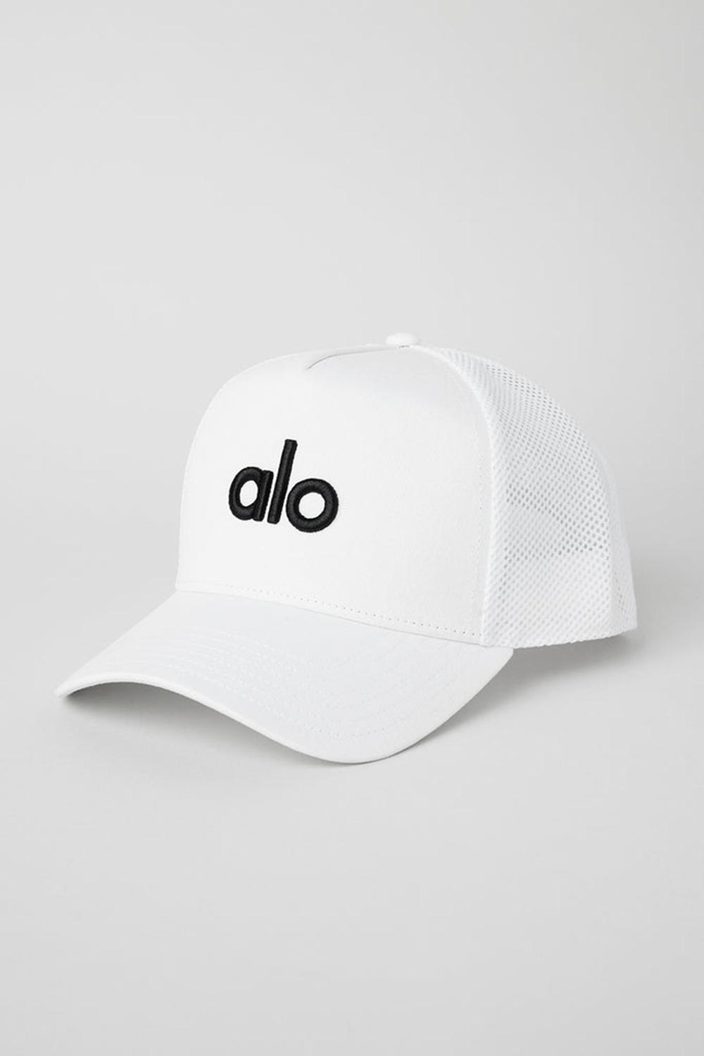 Gorras De Camionero Alo Yoga District Hombre Blancas Negras | España  NHOE-14653