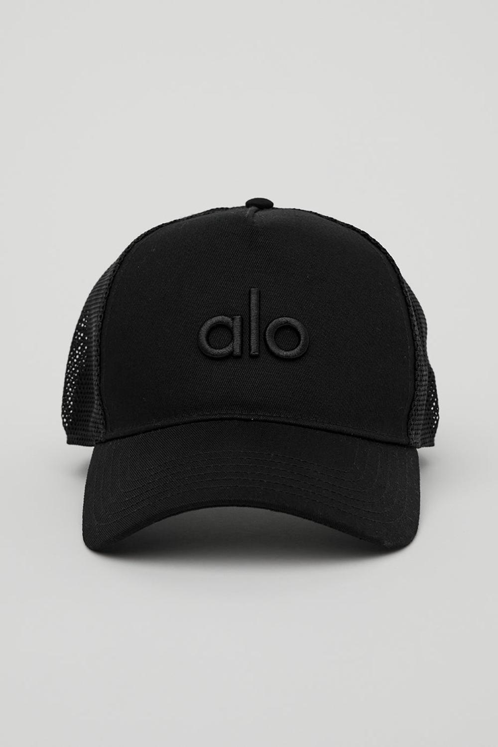 Gorras De Camionero Alo Yoga District Hombre Negras | España  QGAN-28651