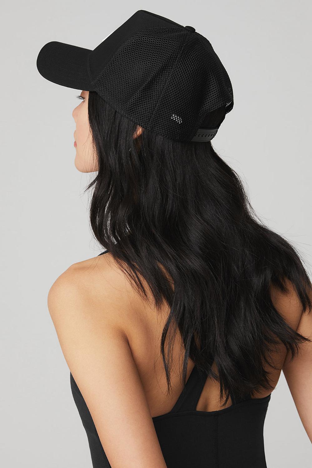 Gorras De Camionero Alo Yoga District Hombre Negras | España  QGAN-28651