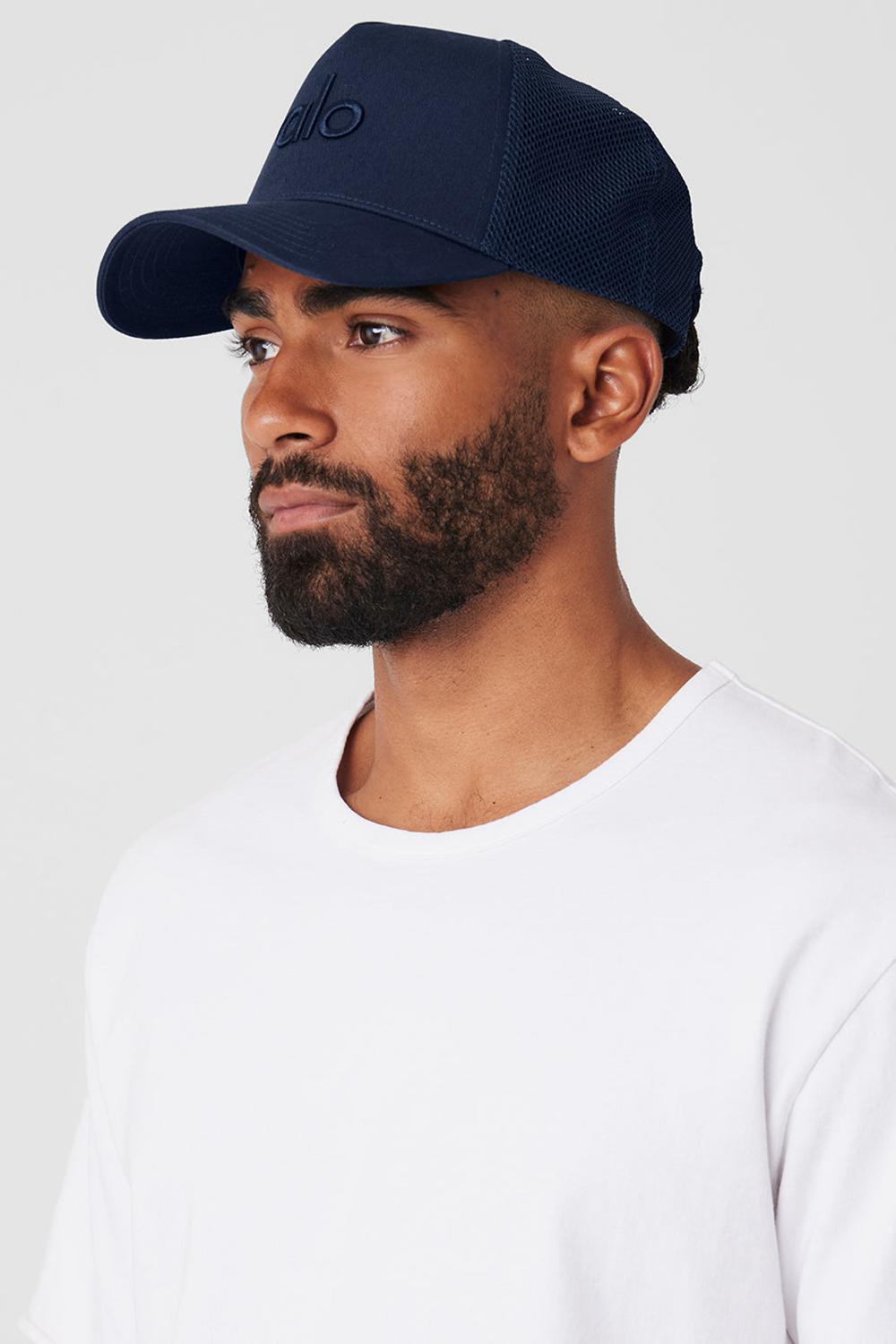 Gorras De Camionero Alo Yoga District Hombre Azul Marino | España  UOEQ-64293