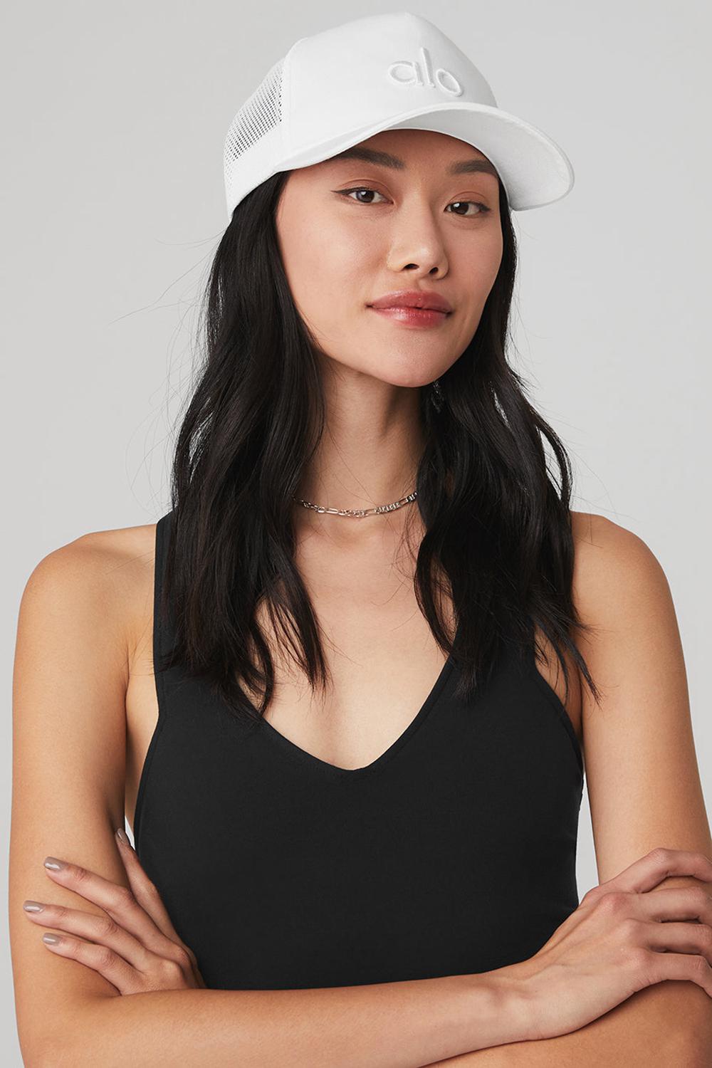 Gorras De Camionero Alo Yoga District Mujer Blancas Blancas | España  ZXHS-74265