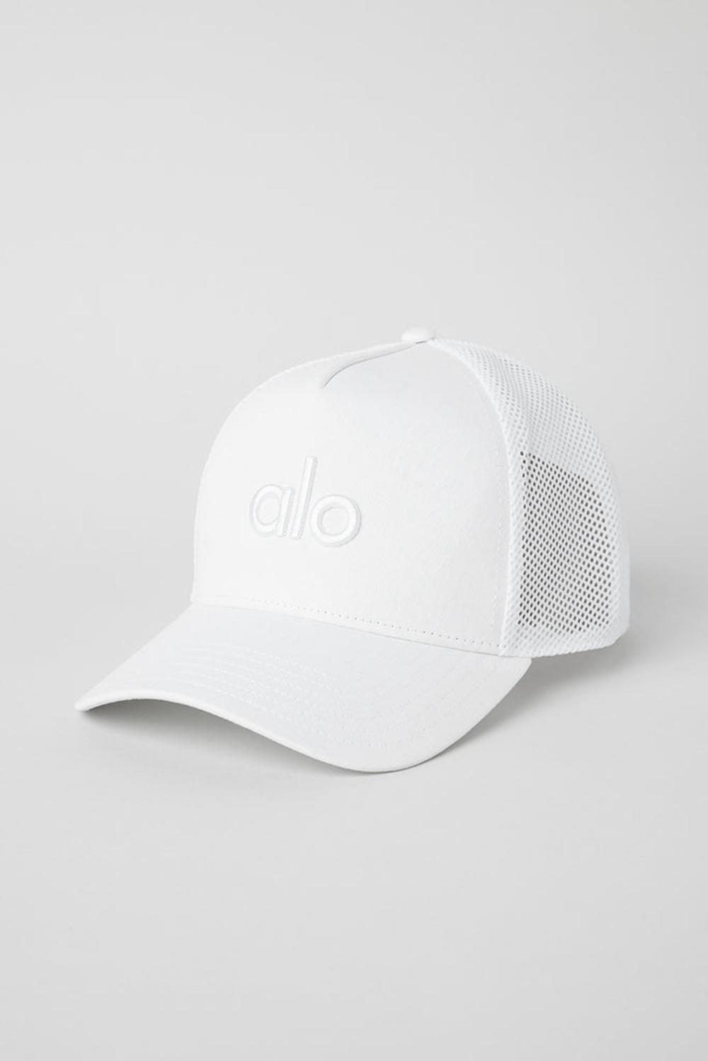 Gorras De Camionero Alo Yoga District Mujer Blancas Blancas | España  ZXHS-74265