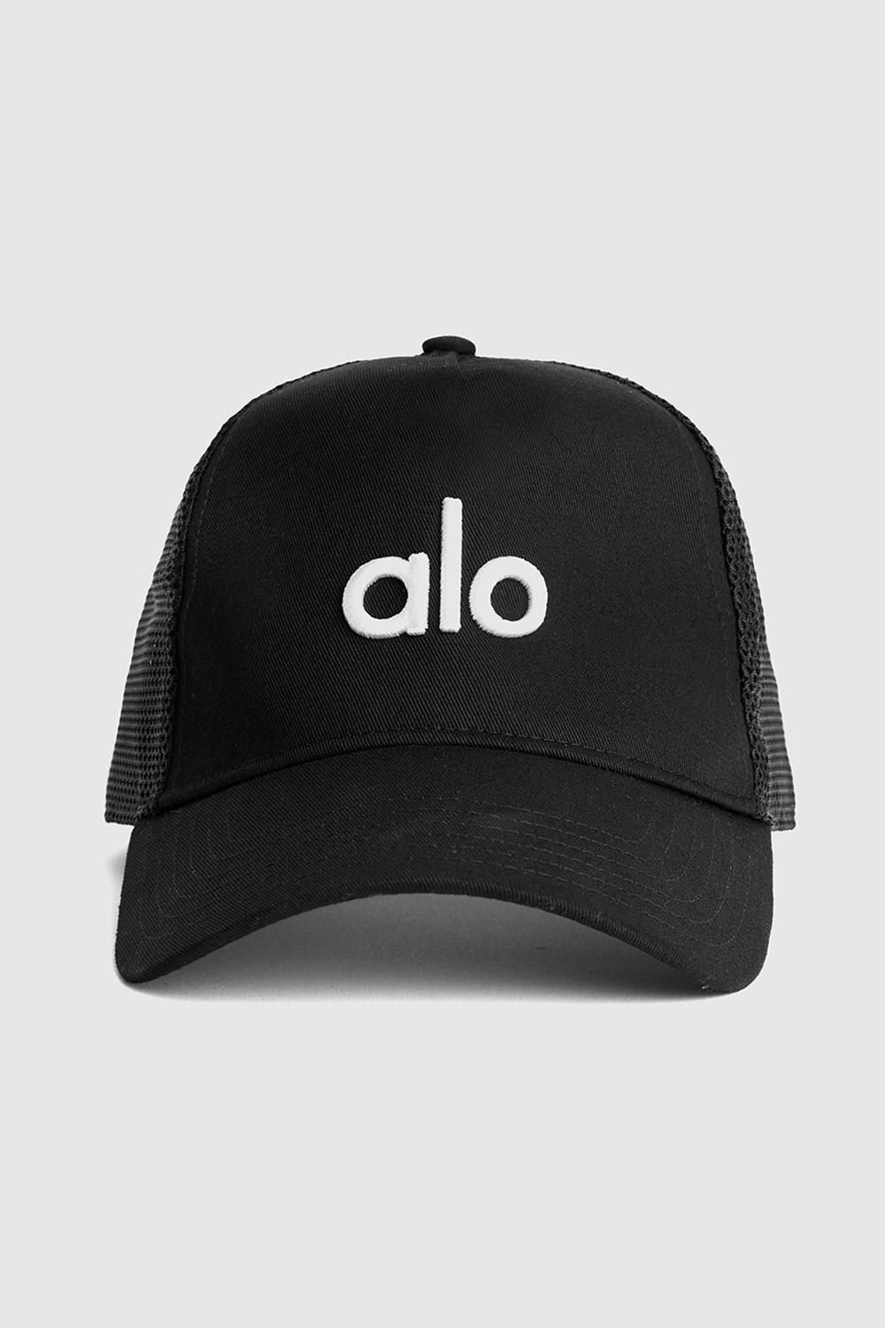 Gorras De Camionero Alo Yoga District Mujer Negras Blancas | España  CKLI-57801