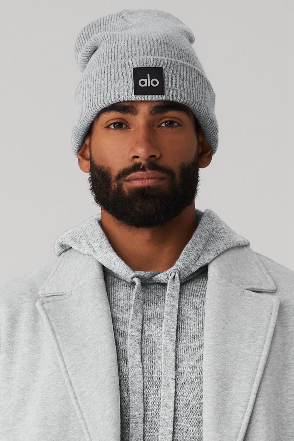 Gorro Alo Yoga Everyday Hombre Gris | España  OSXT-71285