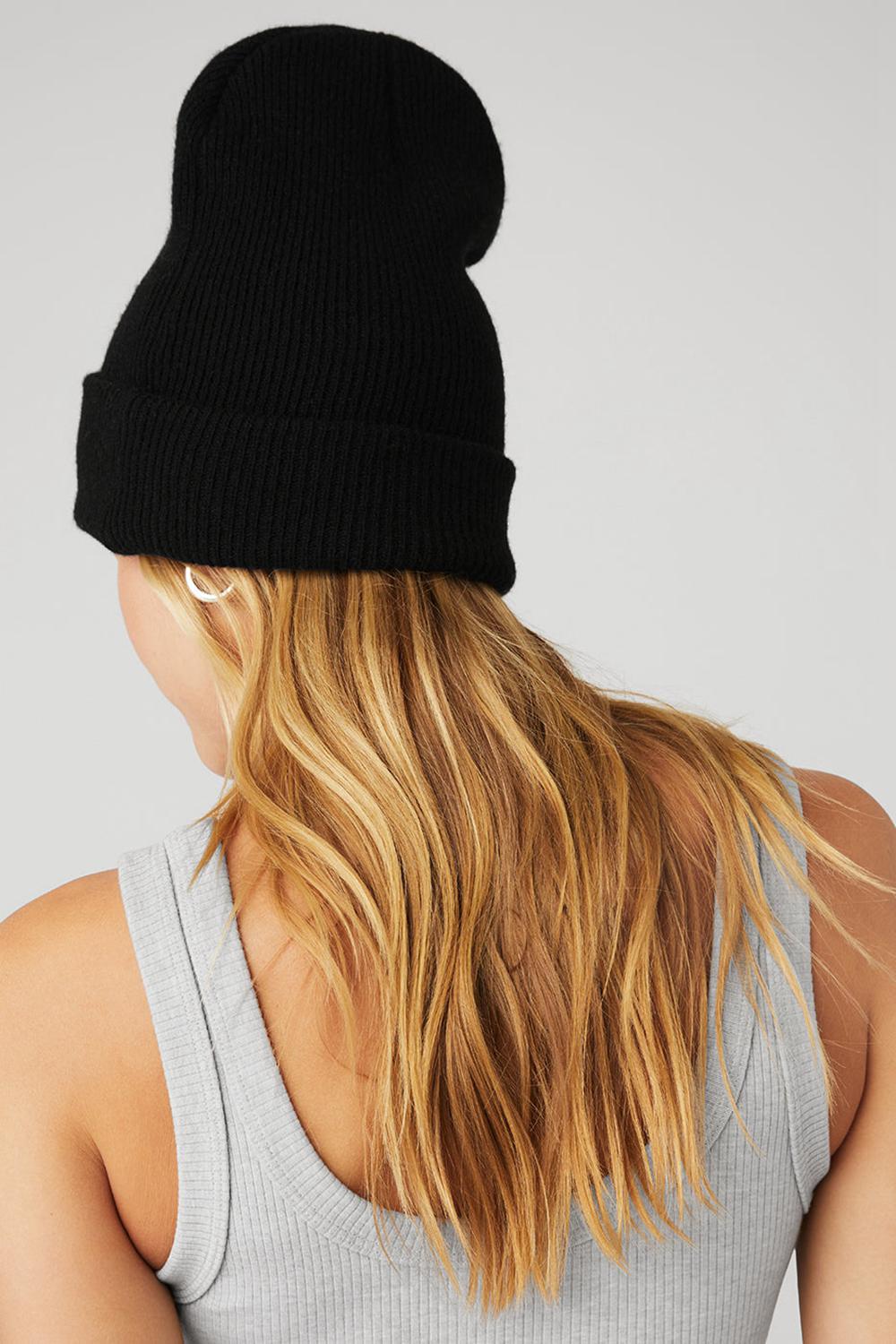 Gorro Alo Yoga Everyday Mujer Negras | España  AYDW-95203