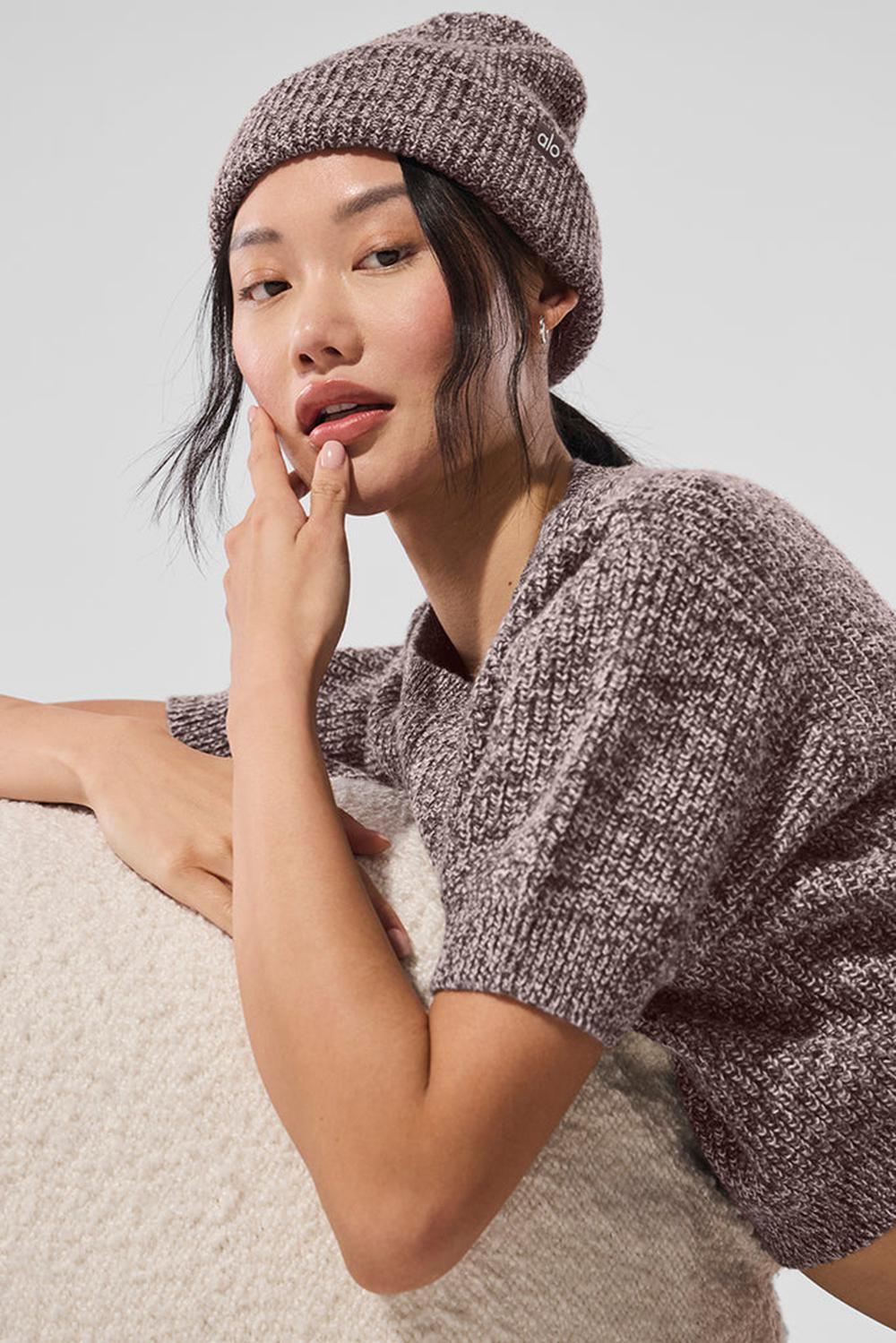 Gorro Alo Yoga Marl Mujer Mushroom Marl | España  RGAW-73102