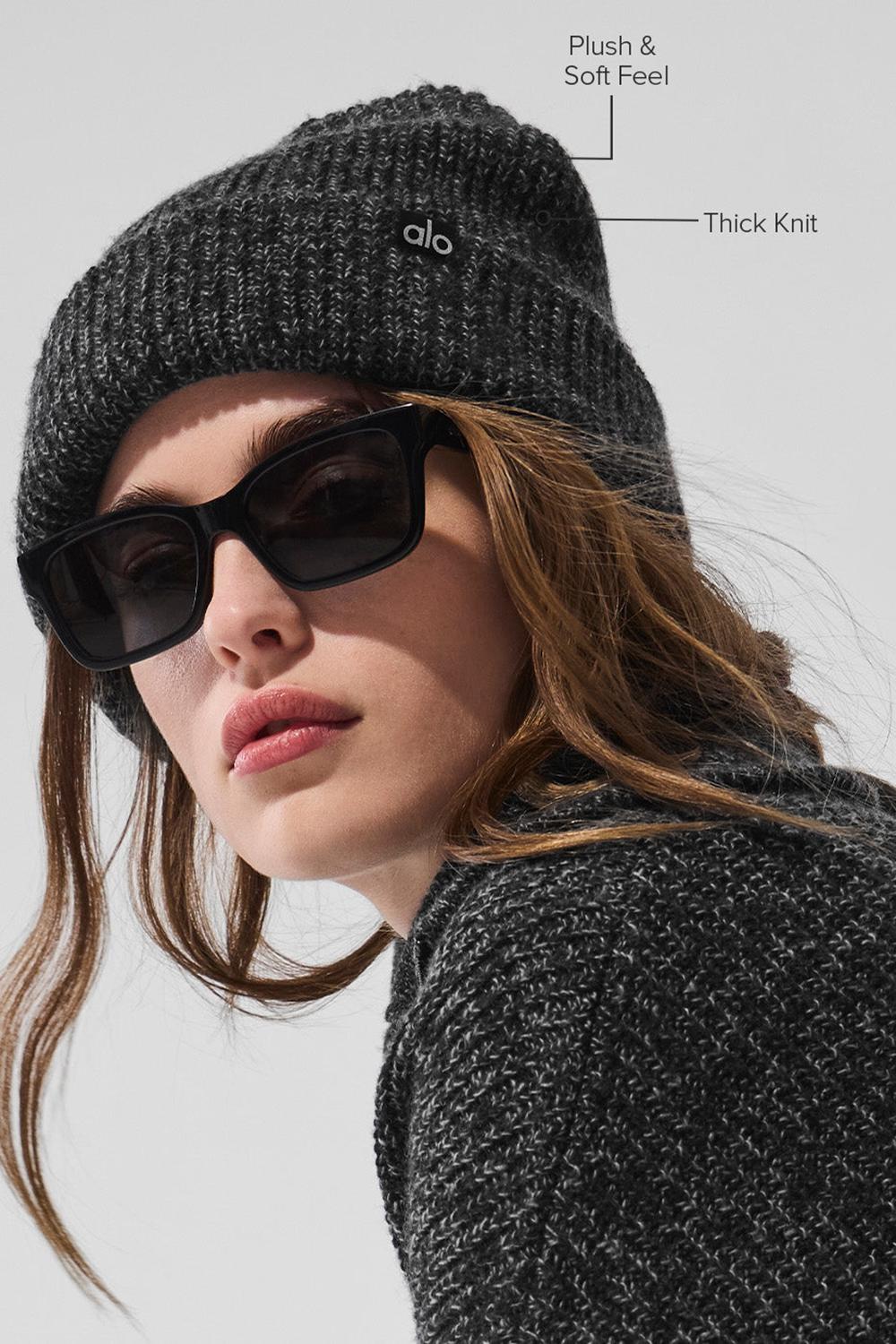 Gorro Alo Yoga Marl Mujer Negras | España  KCMZ-08495