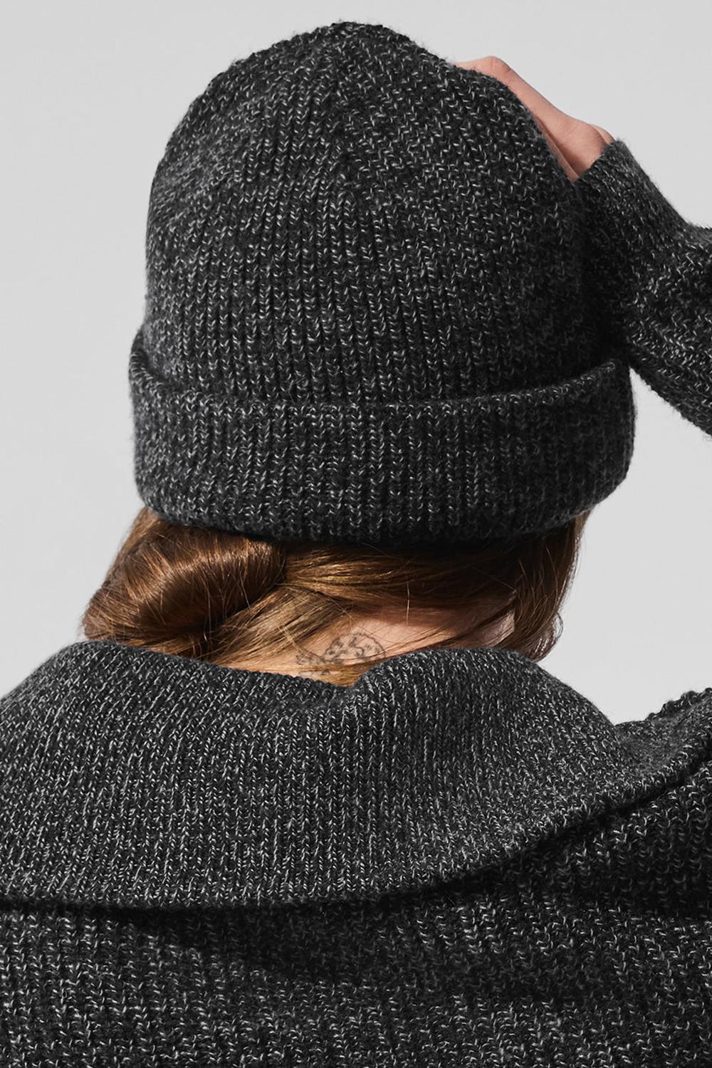 Gorro Alo Yoga Marl Mujer Negras | España  KCMZ-08495