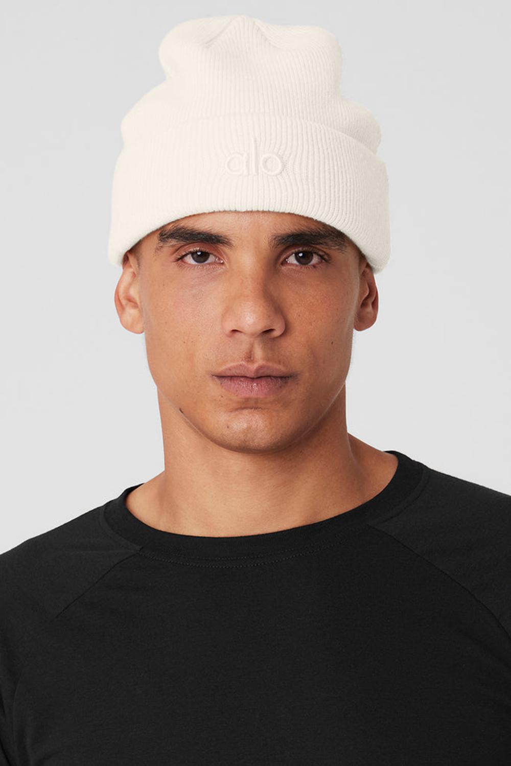 Gorro Alo Yoga Notable Hombre Ivory | España  FDIL-53214