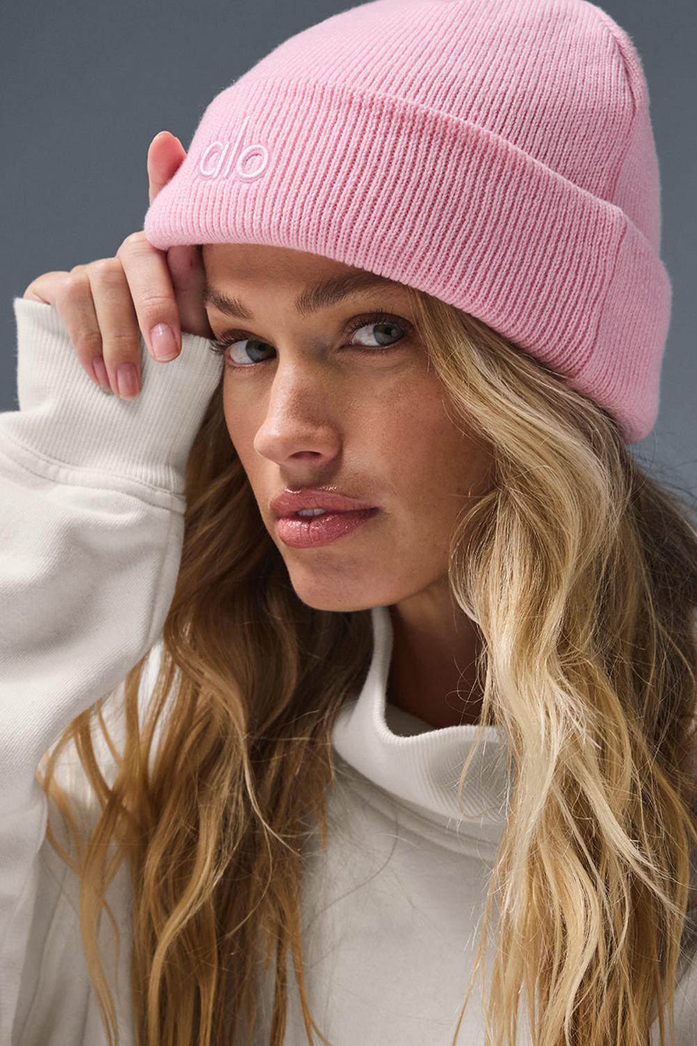Gorro Alo Yoga Notable Hombre Rosas | España  QNAV-49653