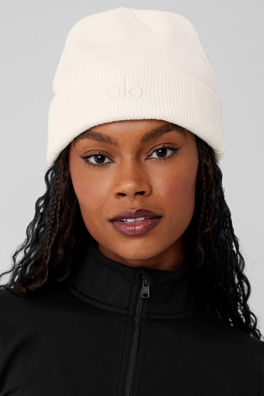 Gorro Alo Yoga Notable Mujer Ivory | España  BORI-94178