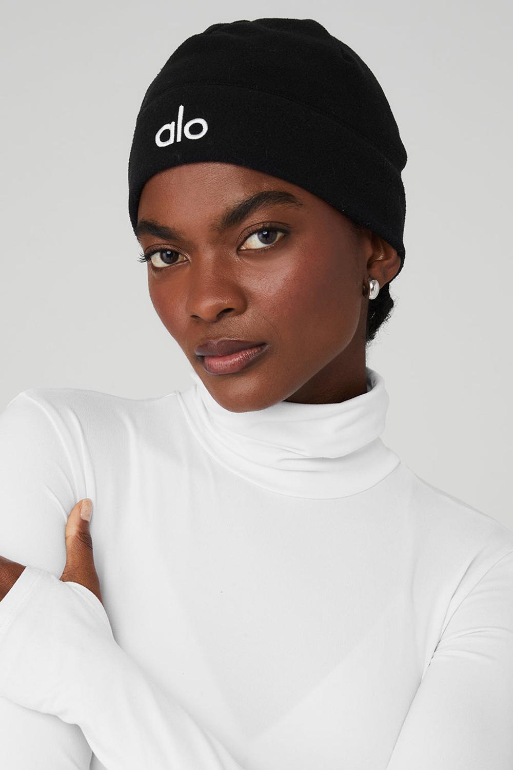 Gorro Alo Yoga Performance Fleece Hombre Negras | España  PGOH-34576