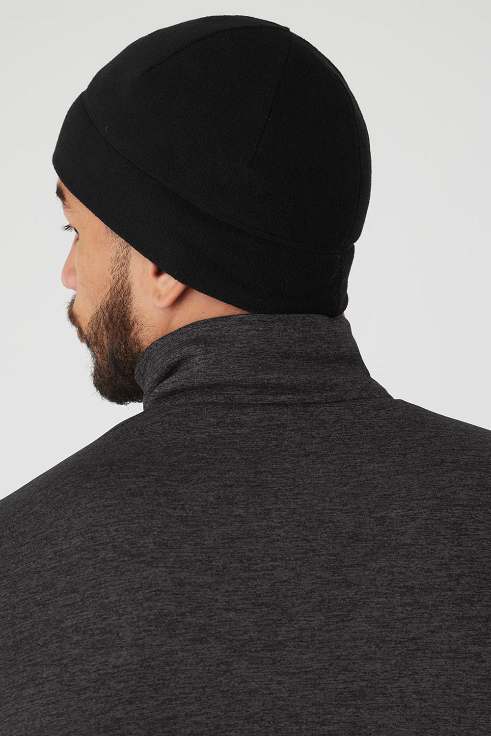 Gorro Alo Yoga Performance Fleece Hombre Negras | España  PGOH-34576