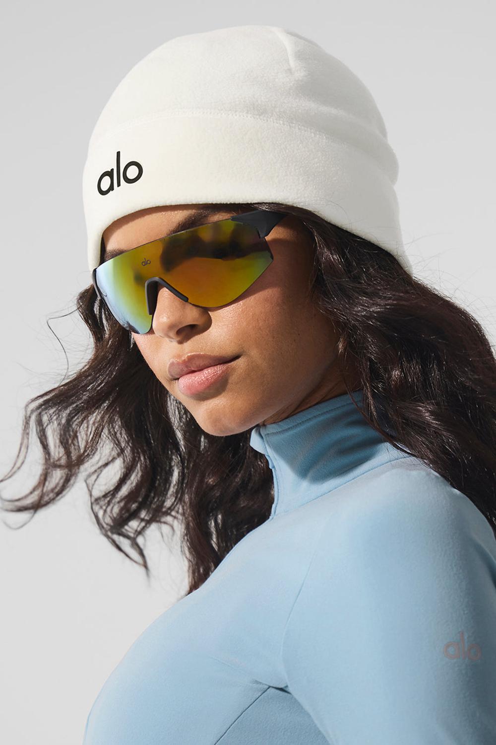 Gorro Alo Yoga Performance Fleece Mujer Ivory | España  PVOU-01645