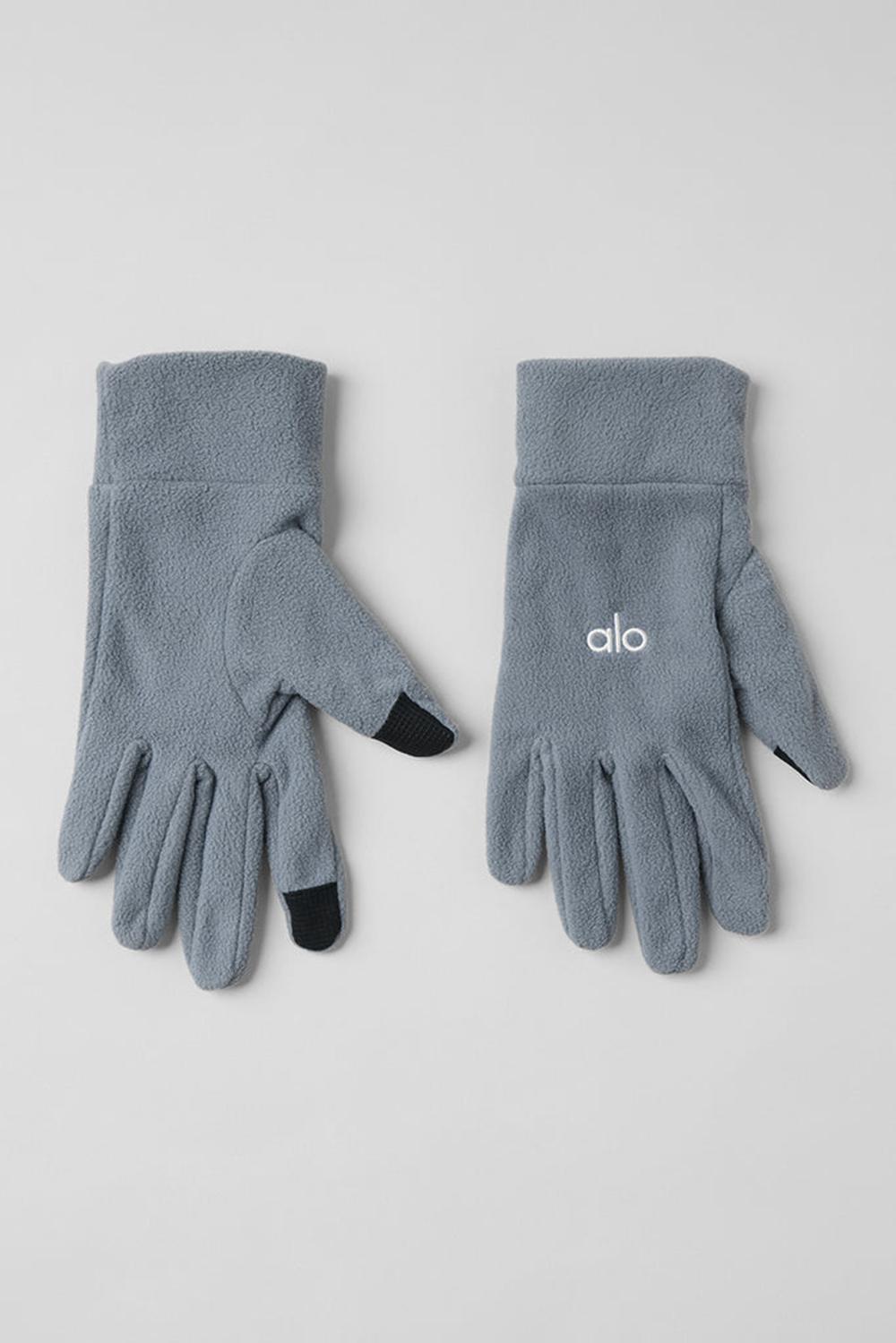 Guantes Alo Yoga Performance Fleece Glove Mujer Gris | España  OJPQ-83295