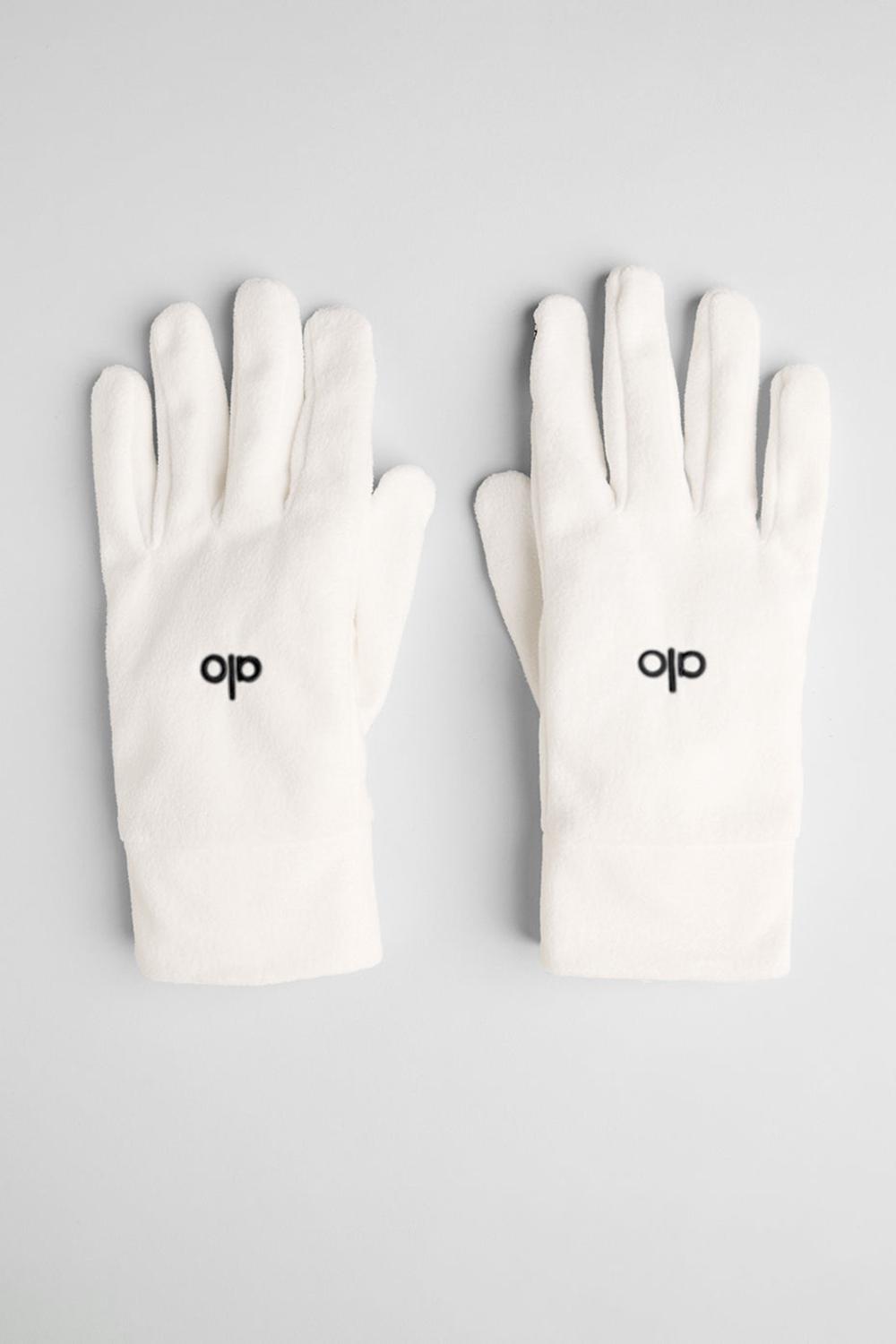 Guantes Alo Yoga Performance Fleece Mujer Ivory | España  CPSK-21679