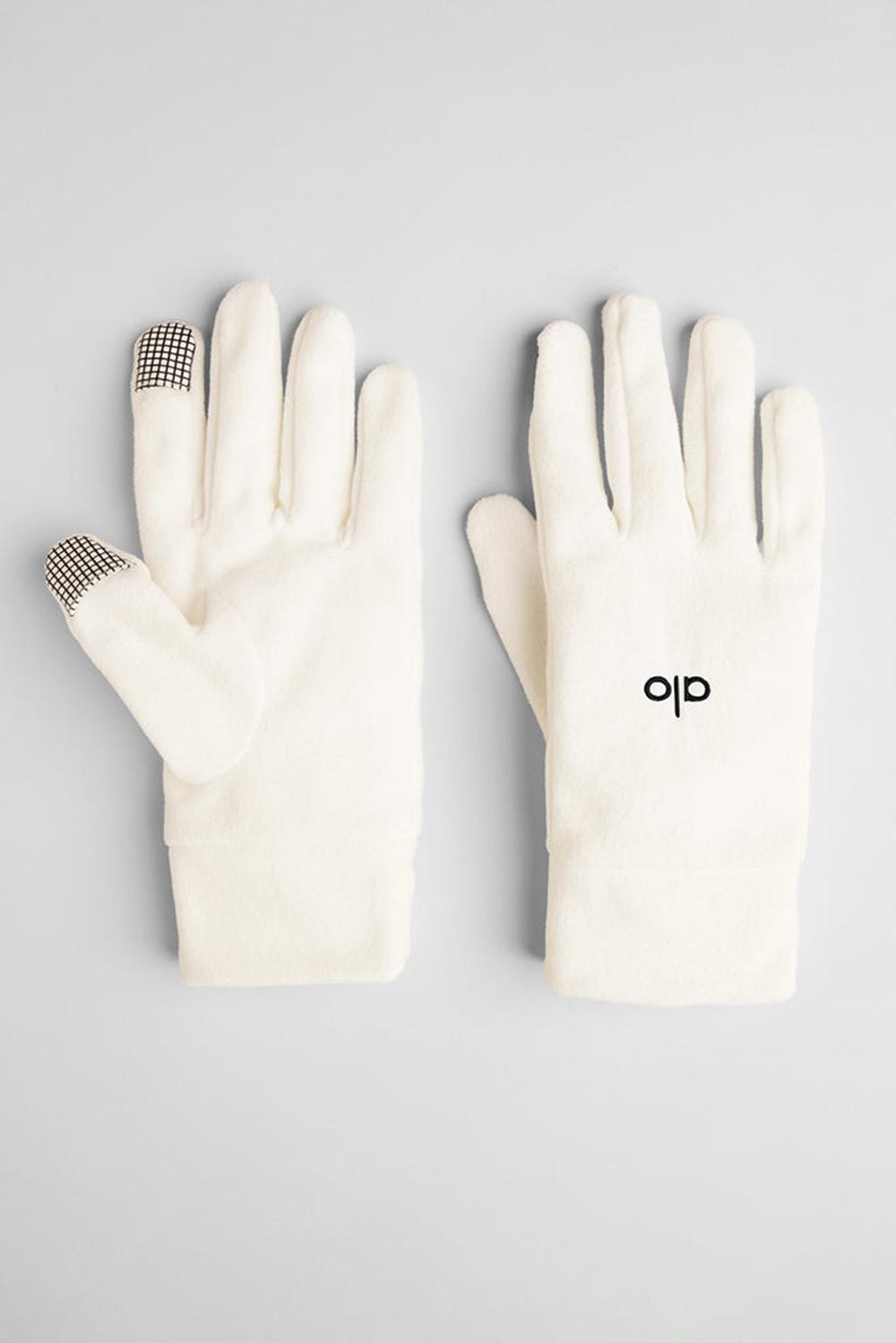 Guantes Alo Yoga Performance Fleece Mujer Ivory | España  CPSK-21679
