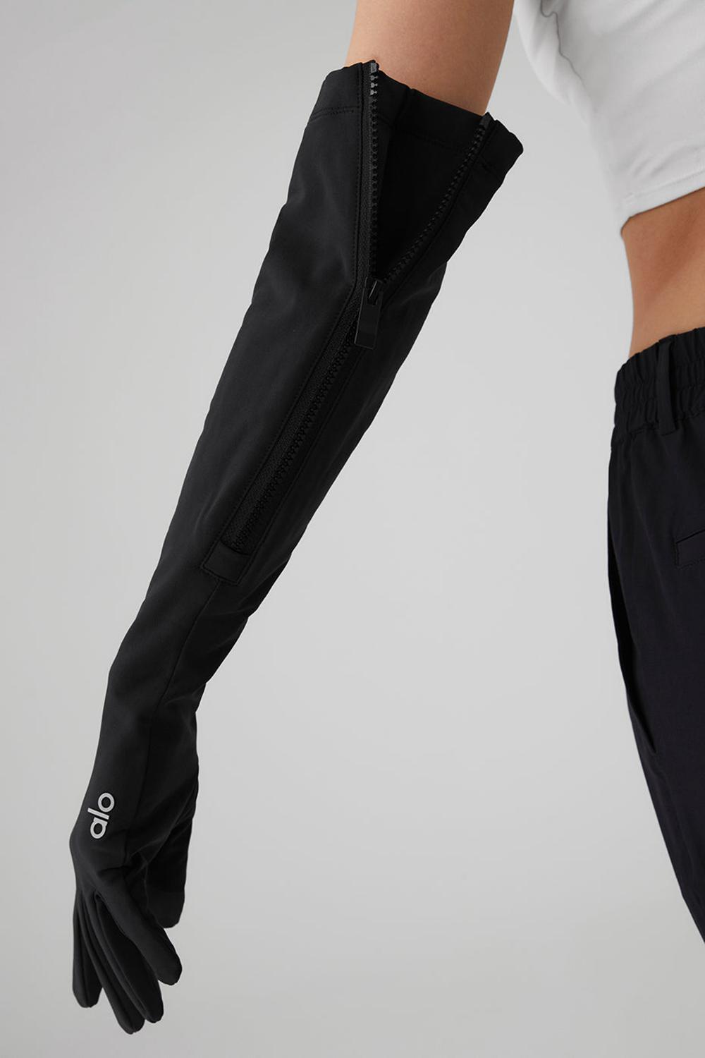 Guantes Alo Yoga Sleek City Mujer Negras | España  UFXI-50327