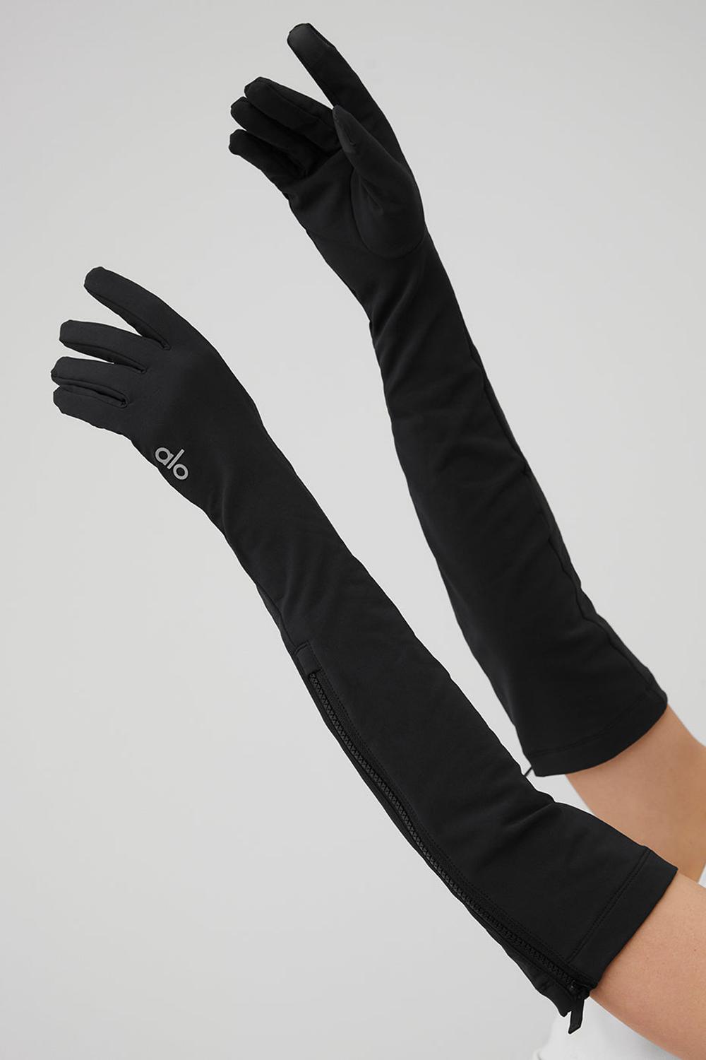 Guantes Alo Yoga Sleek City Mujer Negras | España  UFXI-50327