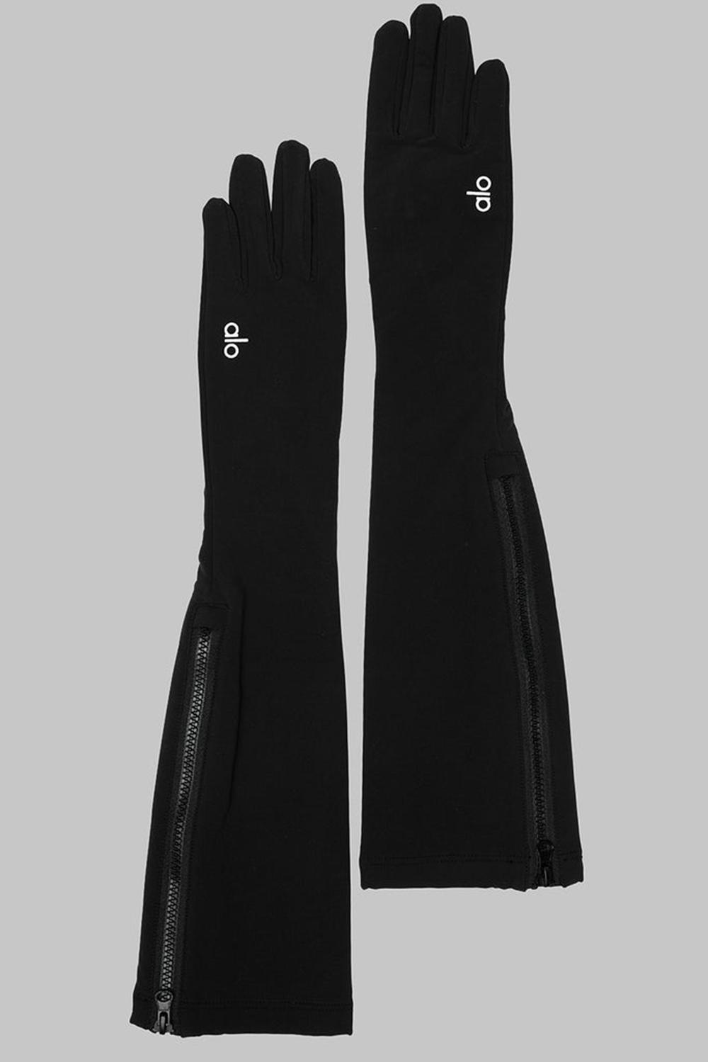 Guantes Alo Yoga Sleek City Mujer Negras | España  UFXI-50327