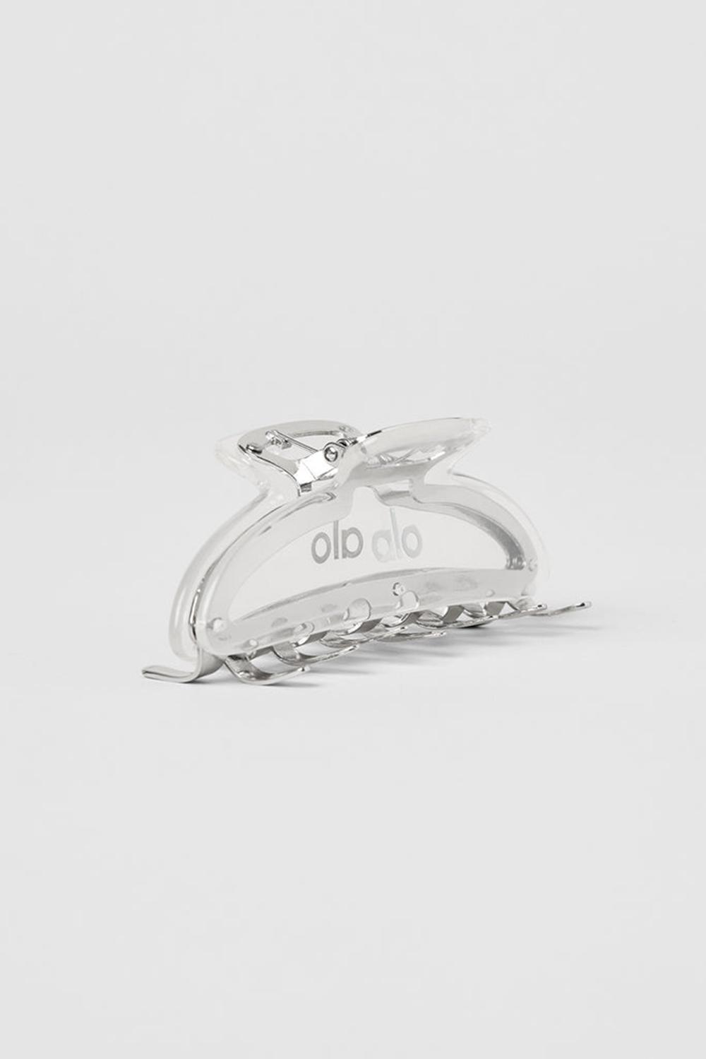 Hair Claw Alo Yoga Acrylic Illusion Claw Clip Mujer Clear Acetate / Chrome | España  TOZA-07569