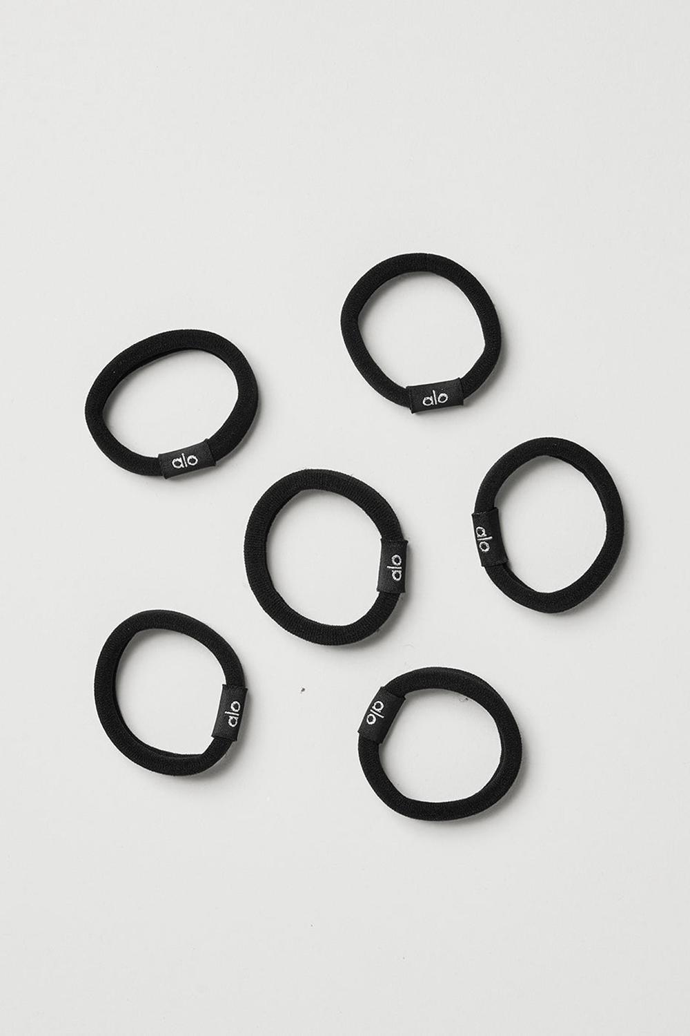Hair Tie Alo Yoga Untangled Hair Tie 6-Pack Mujer Negras | España  PGOI-85973
