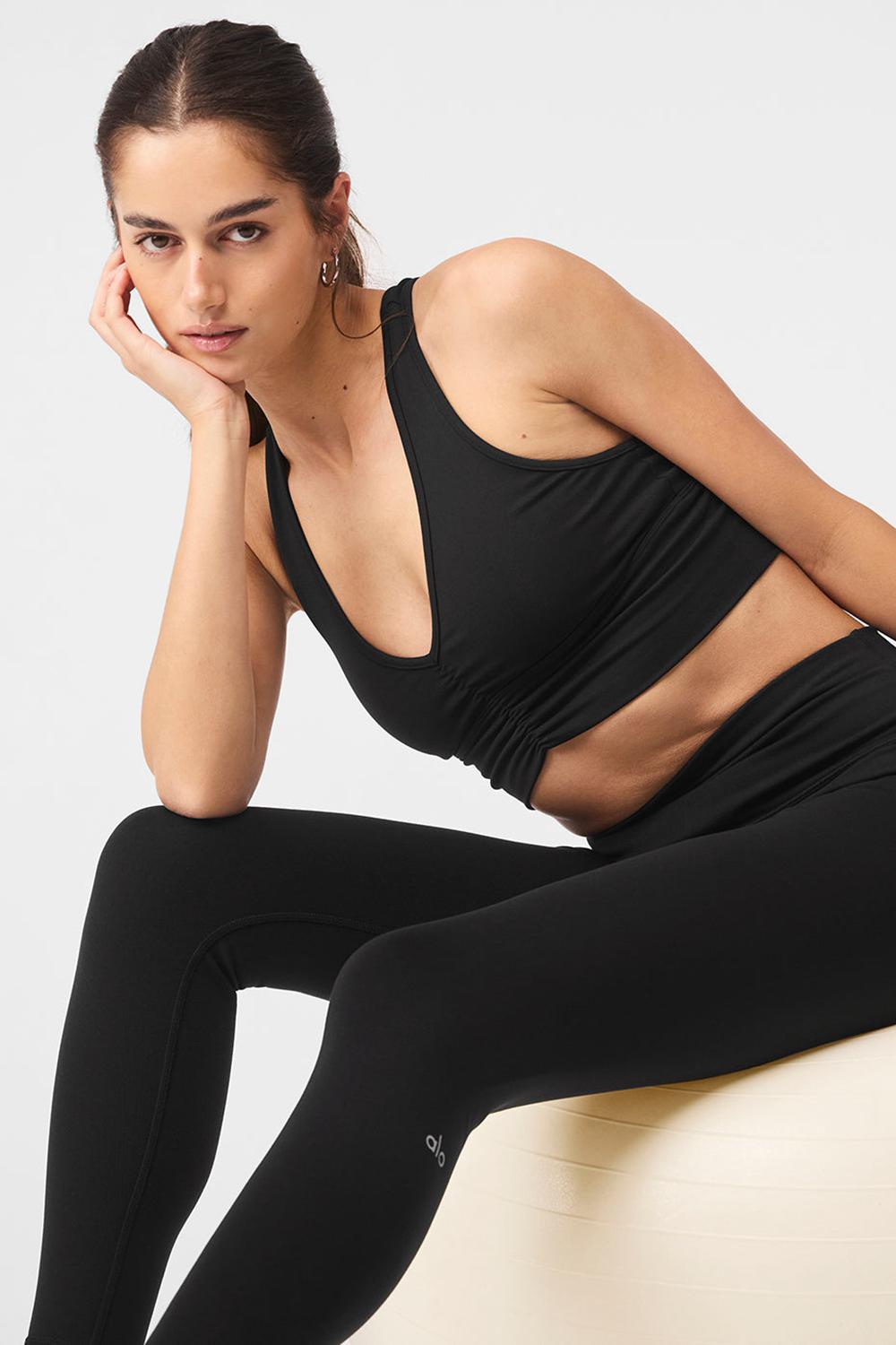 Leggins Alo Yoga 7/8 High-Waist Airbrush Mujer Negras | España  OPHK-10935