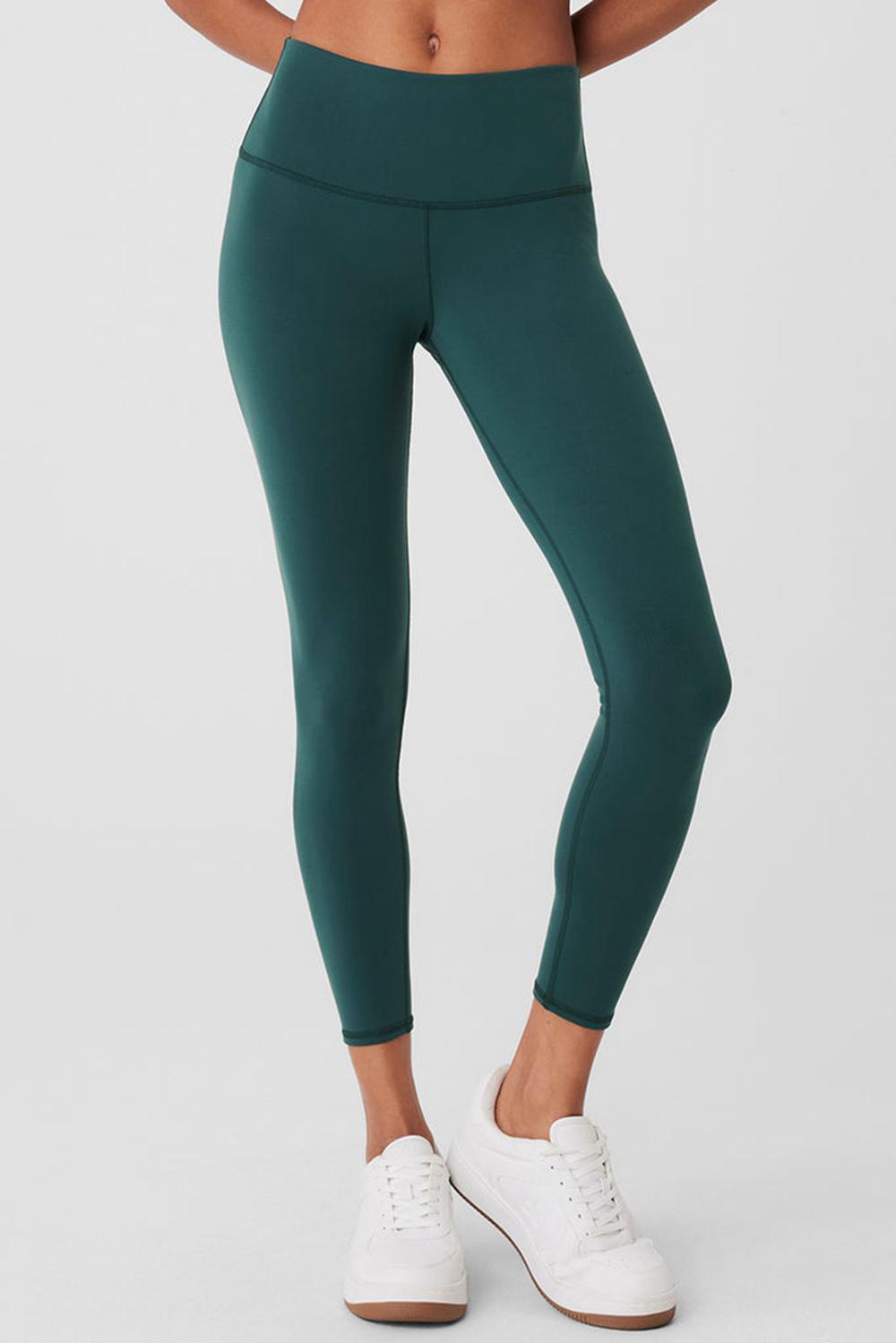 Leggins Alo Yoga 7/8 High-Waist Airbrush Mujer Verde | España  ZBJQ-10487