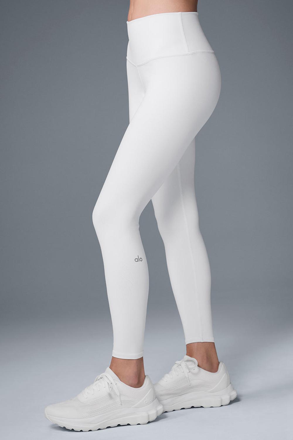 Leggins Alo Yoga 7/8 High-Waist Airbrush Mujer Blancas | España  BARE-16045