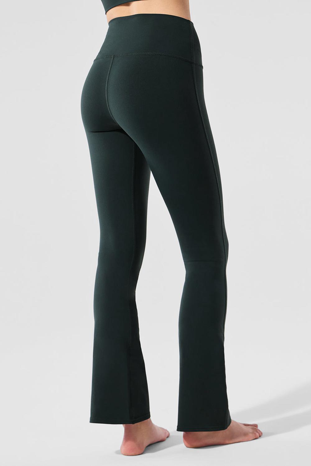 Leggins Alo Yoga Airbrush High-Waist 7/8 Bootcut Mujer Verde | España  ANFU-70163