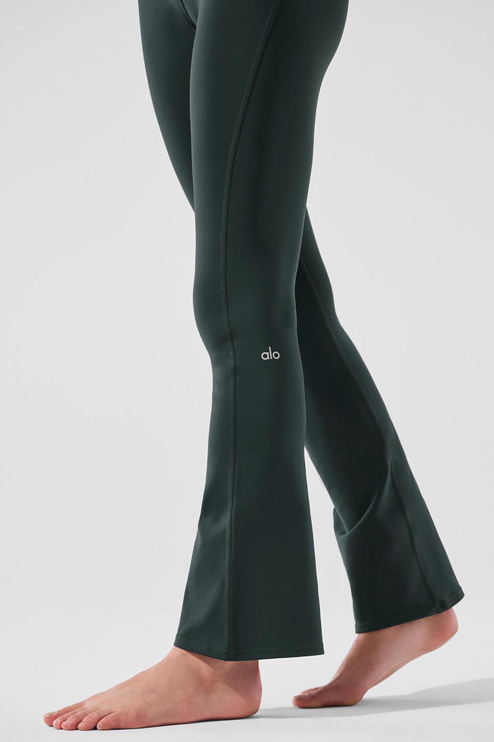 Leggins Alo Yoga Airbrush High-Waist 7/8 Bootcut Mujer Verde | España  ANFU-70163