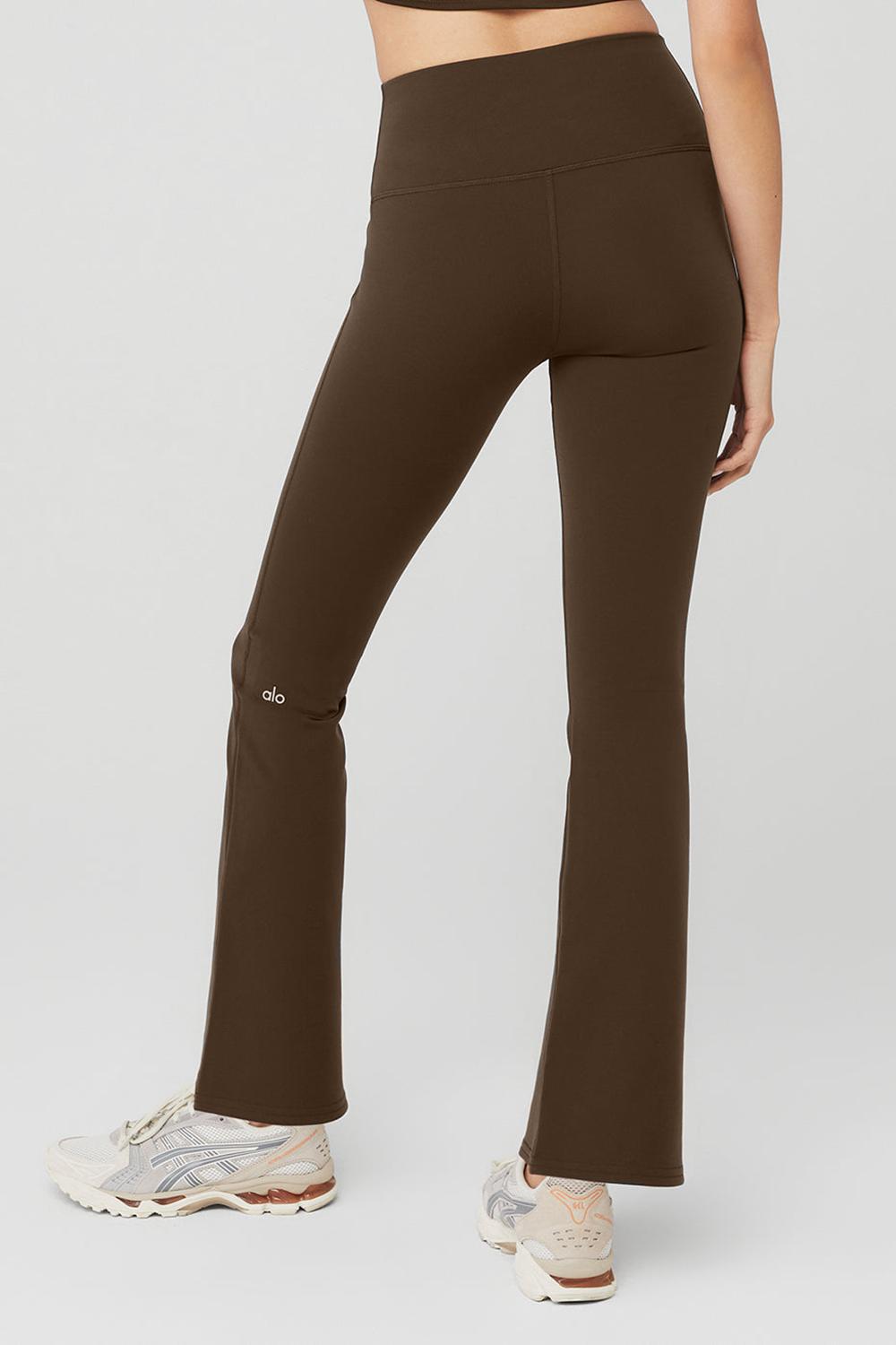 Leggins Alo Yoga Airbrush High-Waist 7/8 Bootcut Mujer Espresso | España  KVWC-56038