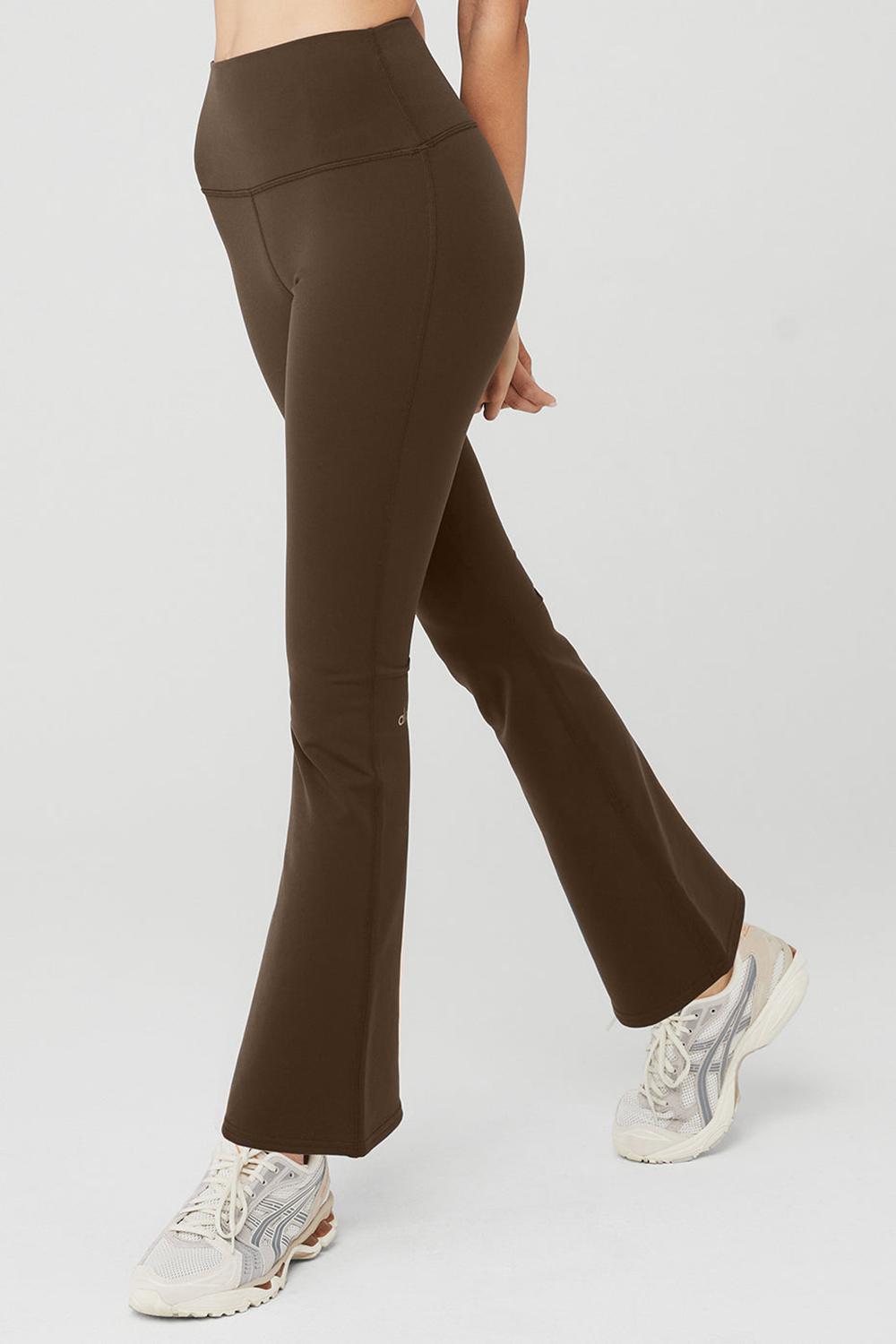 Leggins Alo Yoga Airbrush High-Waist 7/8 Bootcut Mujer Espresso | España  KVWC-56038