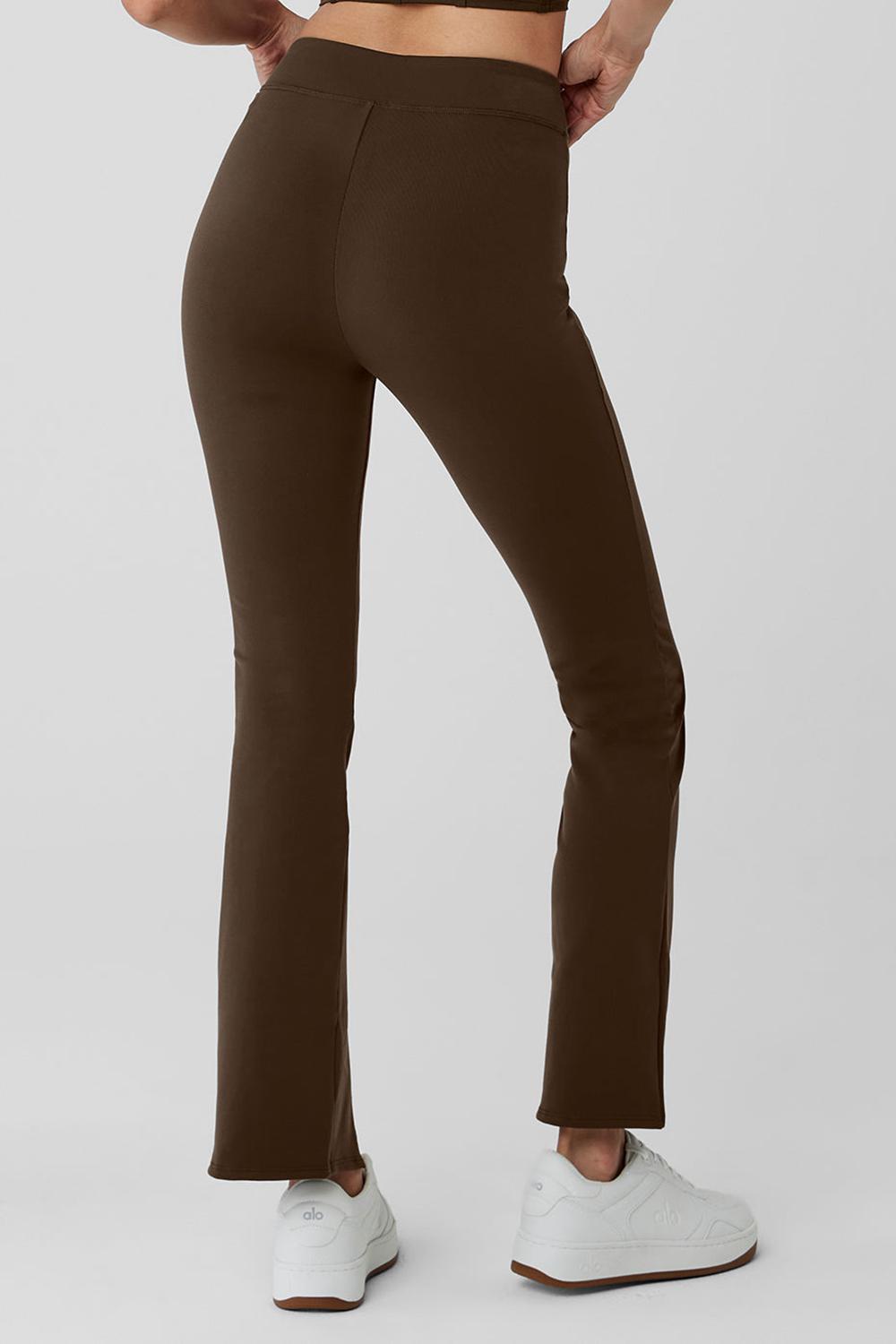 Leggins Alo Yoga Airbrush High-Waist 7/8 Flutter Mujer Espresso | España  RAGD-76245