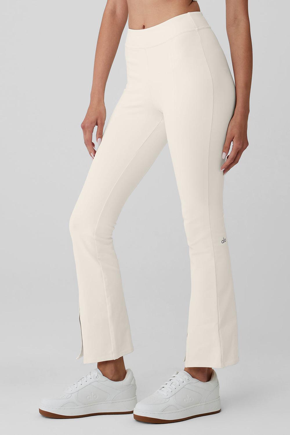Leggins Alo Yoga Airbrush High-Waist 7/8 Flutter Mujer Ivory | España  MBFV-28370