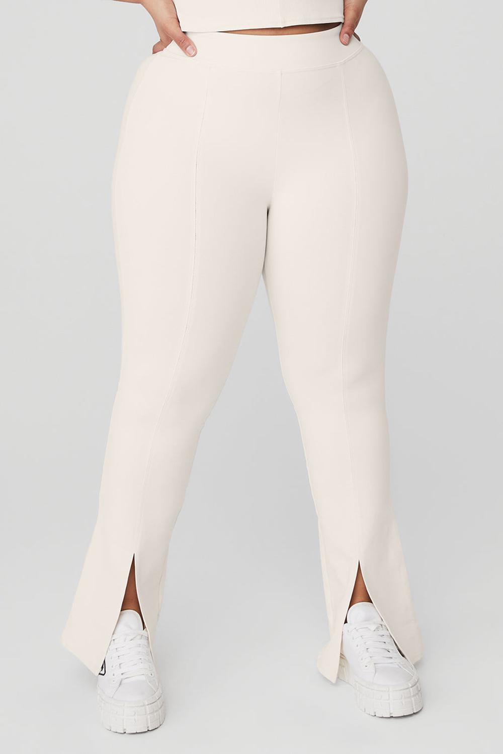 Leggins Alo Yoga Airbrush High-Waist 7/8 Flutter Mujer Ivory | España  MBFV-28370