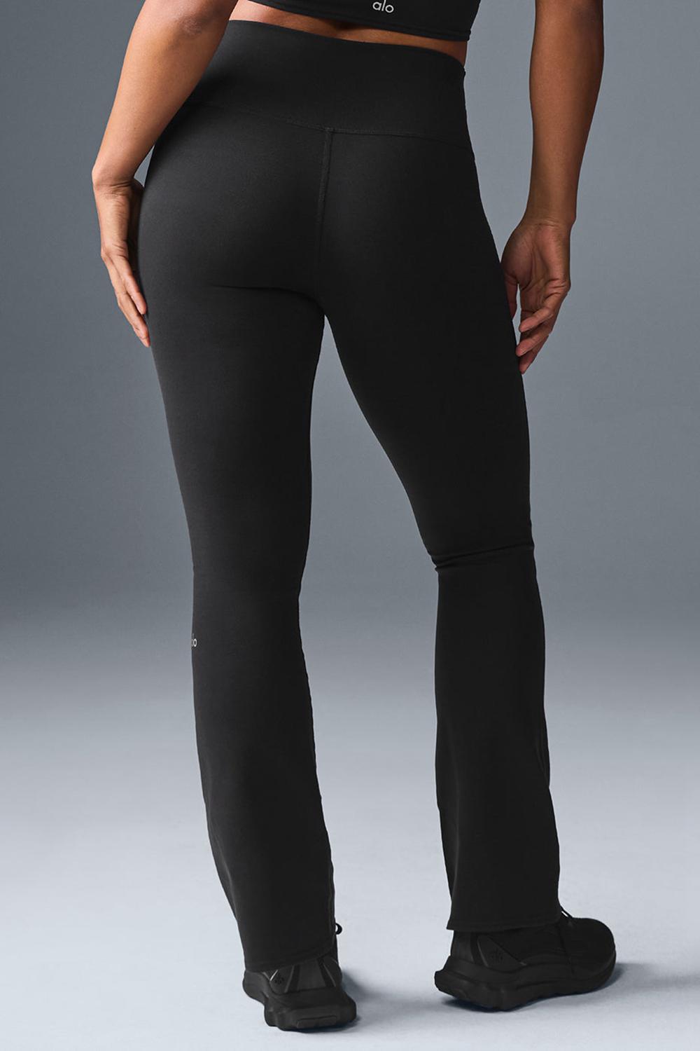 Leggins Alo Yoga Airbrush High-Waist Bootcut Mujer Negras | España  PAVF-35270