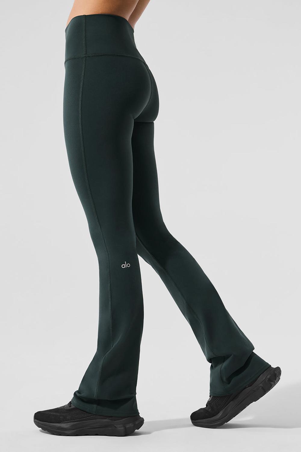 Leggins Alo Yoga Airbrush High-Waist Bootcut Mujer Verde | España  MRWB-31698