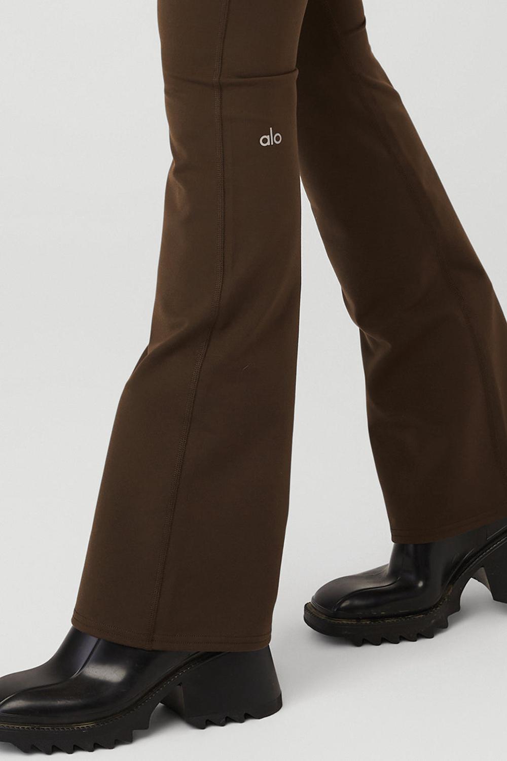 Leggins Alo Yoga Airbrush High-Waist Bootcut Mujer Espresso | España  AUPT-27981